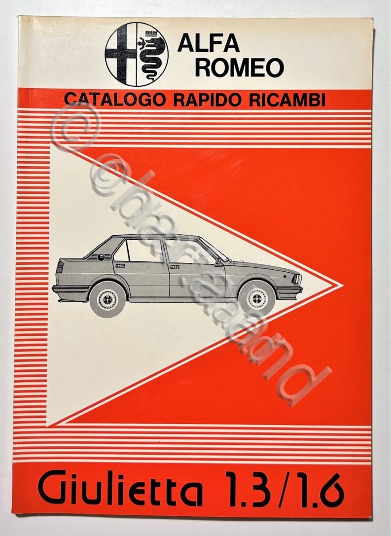 Alfa Romeo Giulietta 1.3/1.6 - Catalogo Rapido Ricambi - ed. …