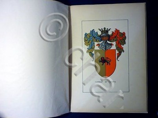 Araldica e genealogia Famiglia Carrega di Genova - 1900