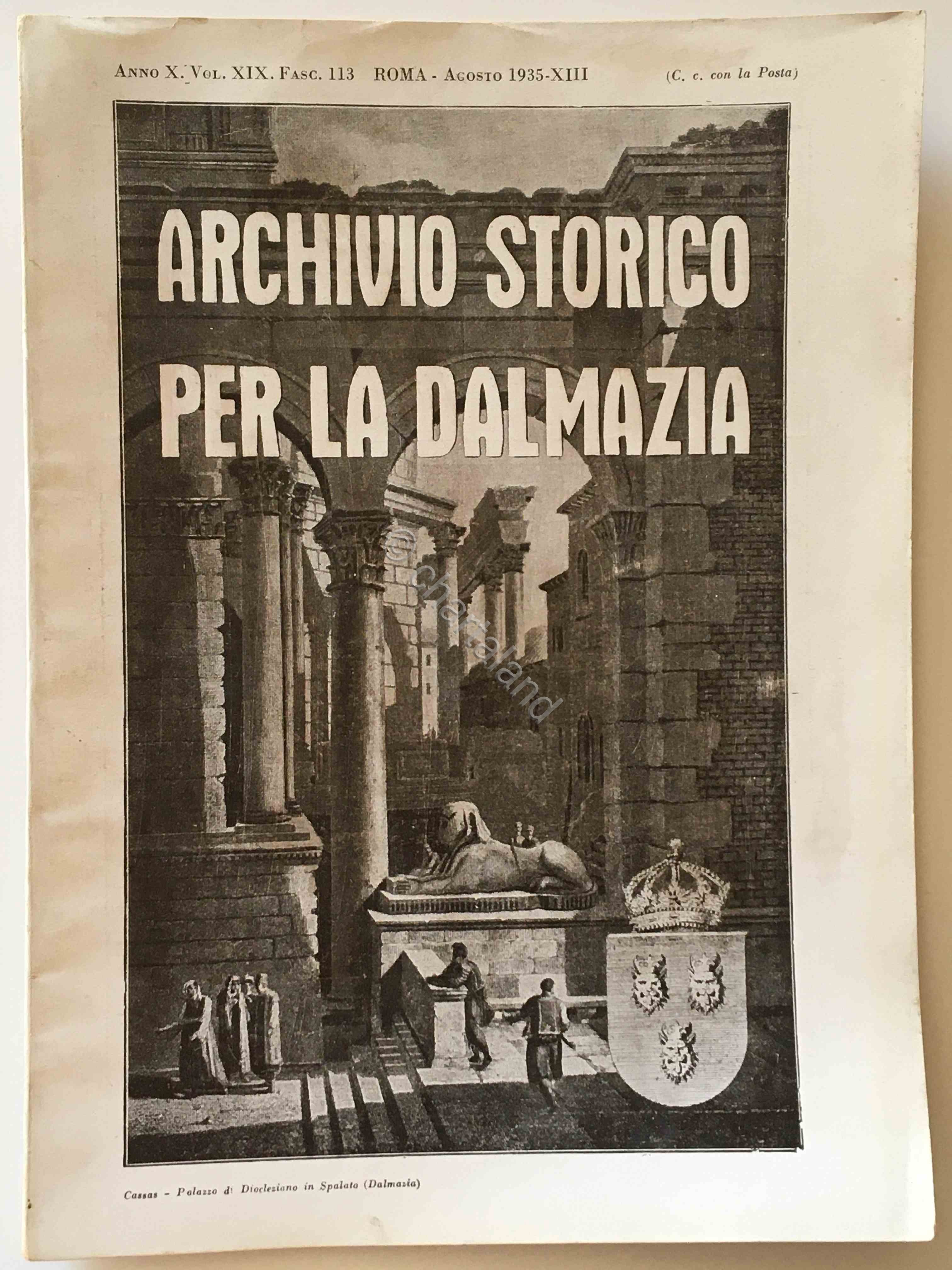 Archivio Storico per la Dalmazia - Mensile - Fascicolo 113 …