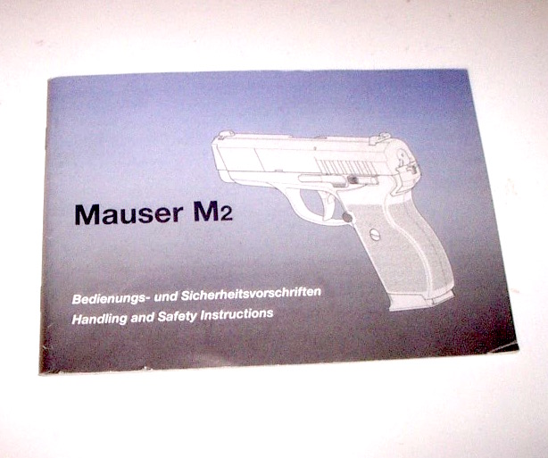Armi - Brochure Istruzioni Pistola Mauser M2 Sicherheitsvorschriften