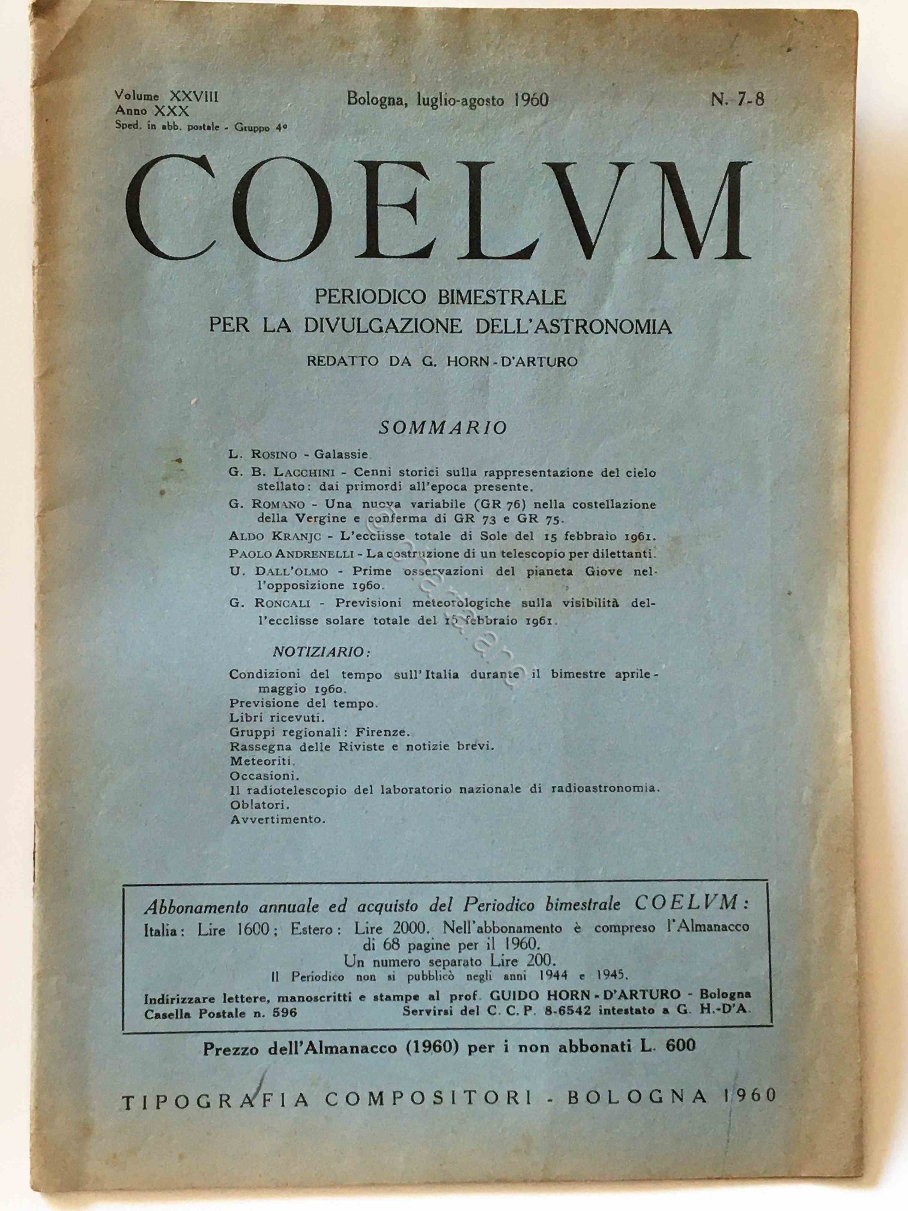 Astronomia - Coelum - Bimestrale per la divulgazione - N. …
