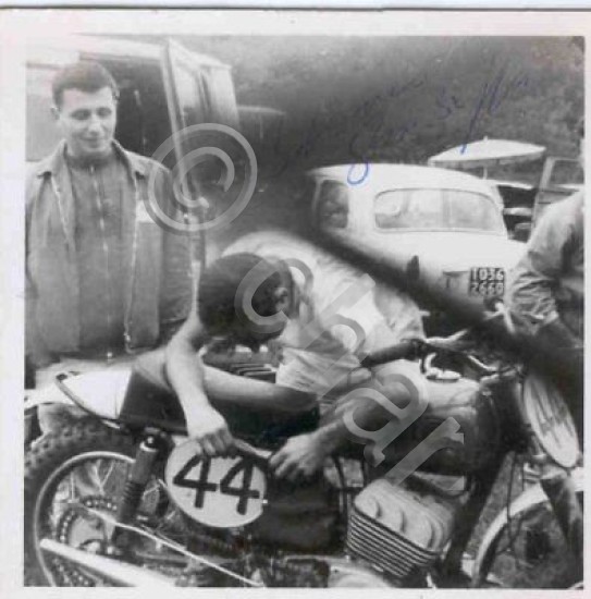 Autografo Giuseppe Bianco Italia moto motocross 1966