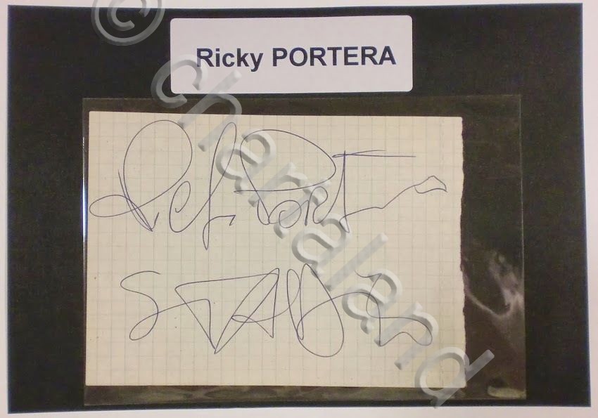 Autografo originale Ricky Portera - foglietto - 1985 ca. 439