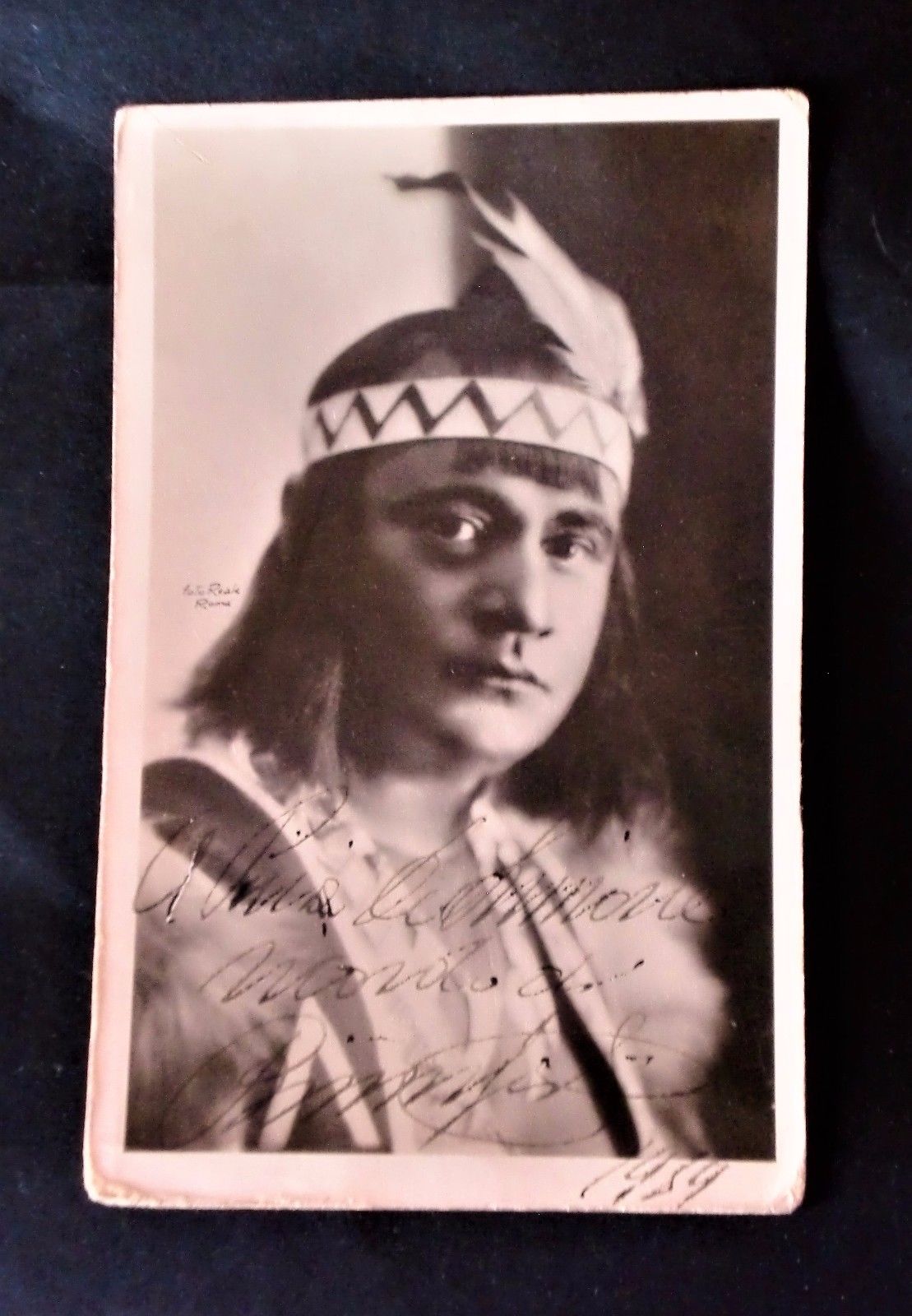 Autografo su foto - Gigli Beniamino - 1954