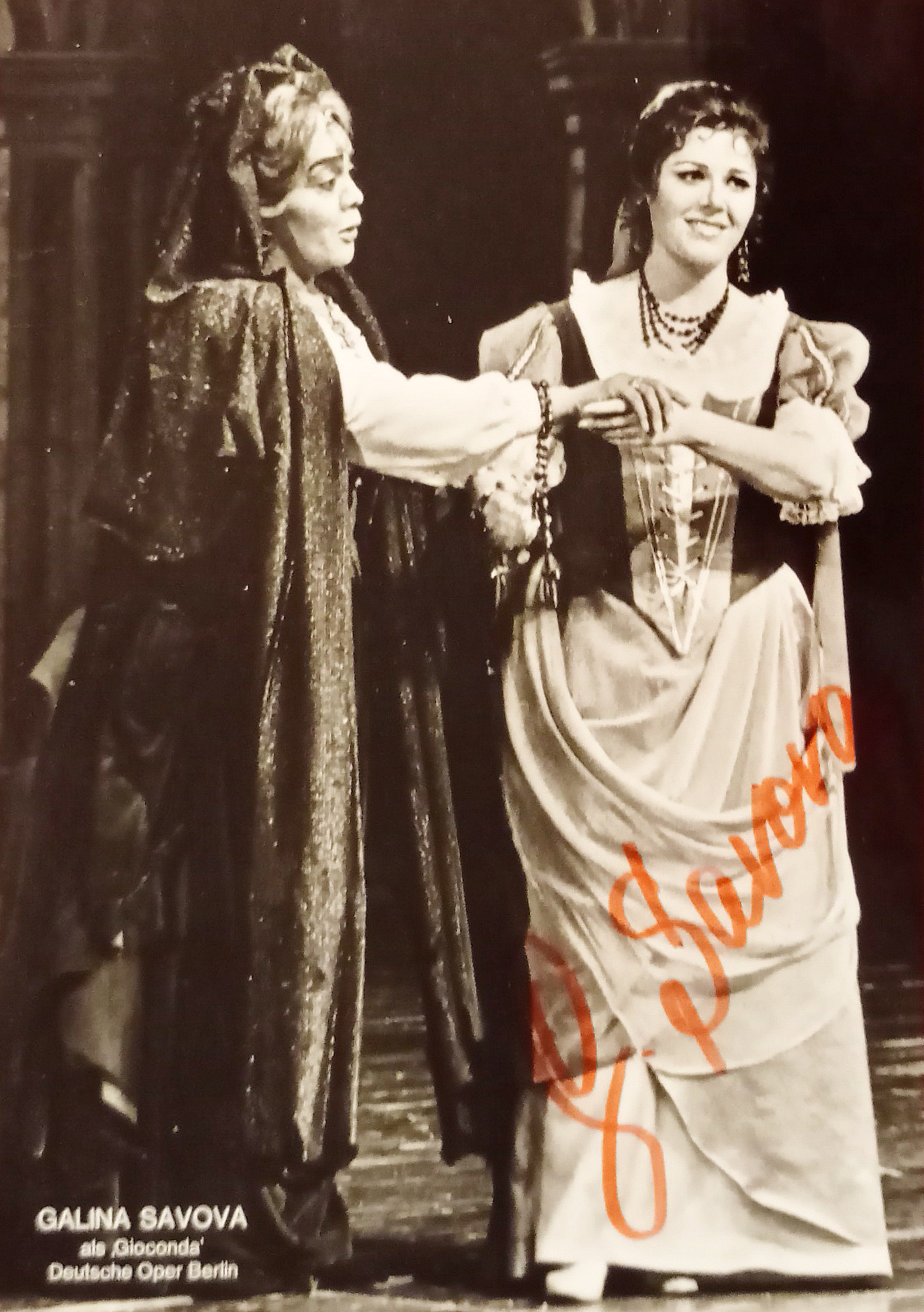 Autografo su Fotografia - Galina Savova - Soprano Operistico Bulgaro …