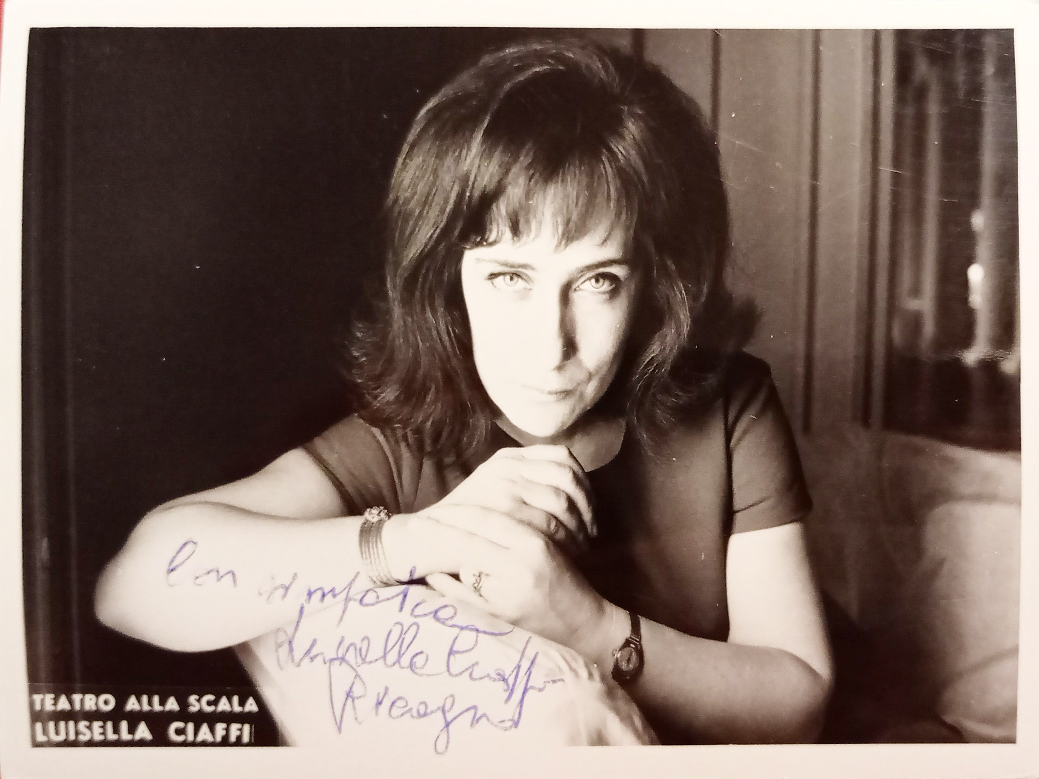 Autografo su Fotografia - Luisella Ciaffi - Cantante italiana - …