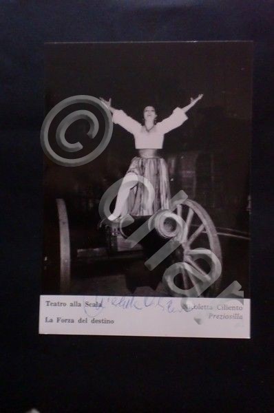 Autografo su fotografia - Nicoletta Ciliento - Mezzosoprano italiano