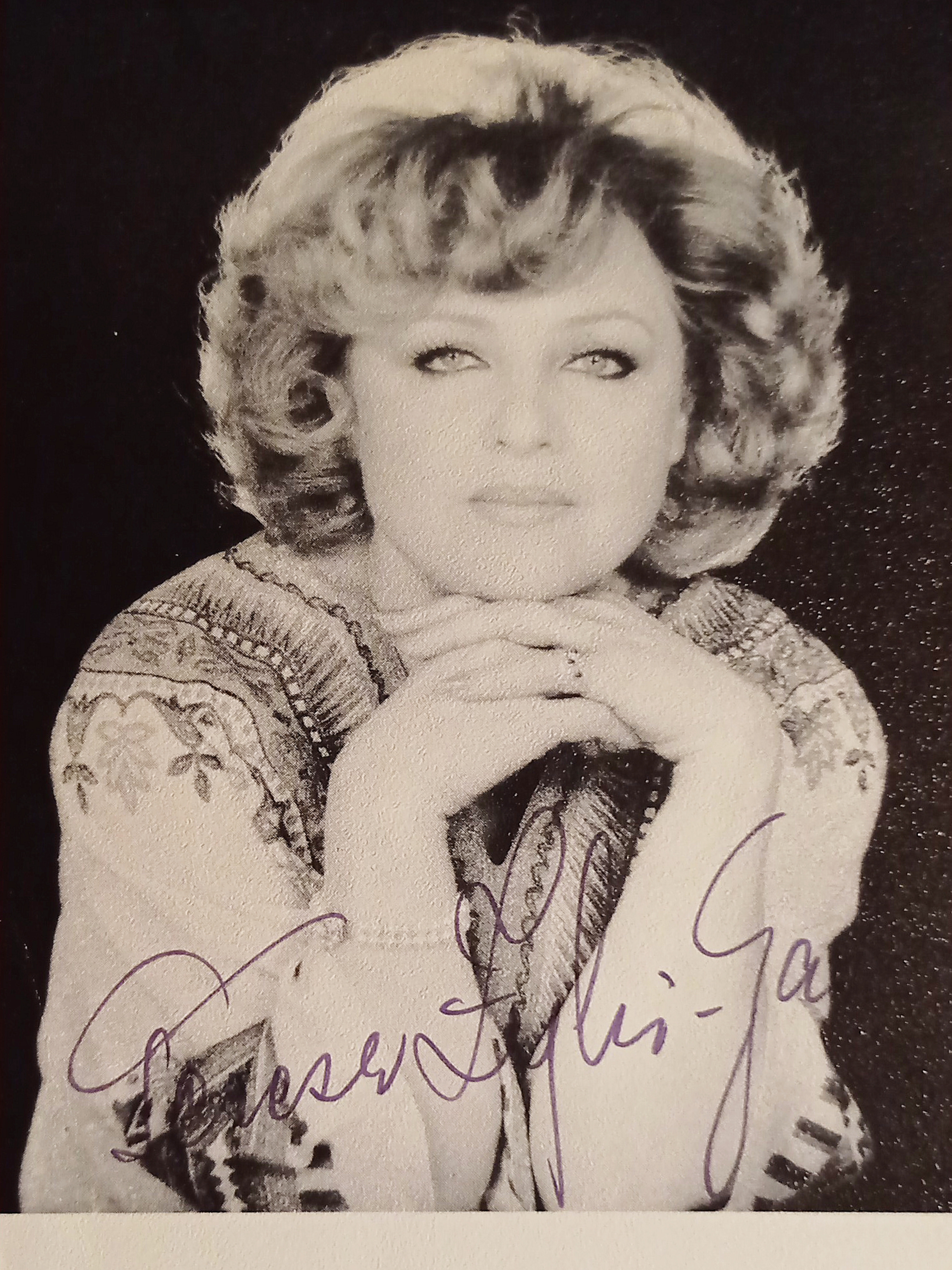 Autografo su Fotografia - Teresa ?ylis-Gara - Soprano polacco - …