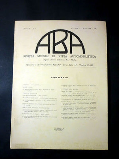Automobilismo - ABA - Rivista Difesa Automobilistica - n° 3 …