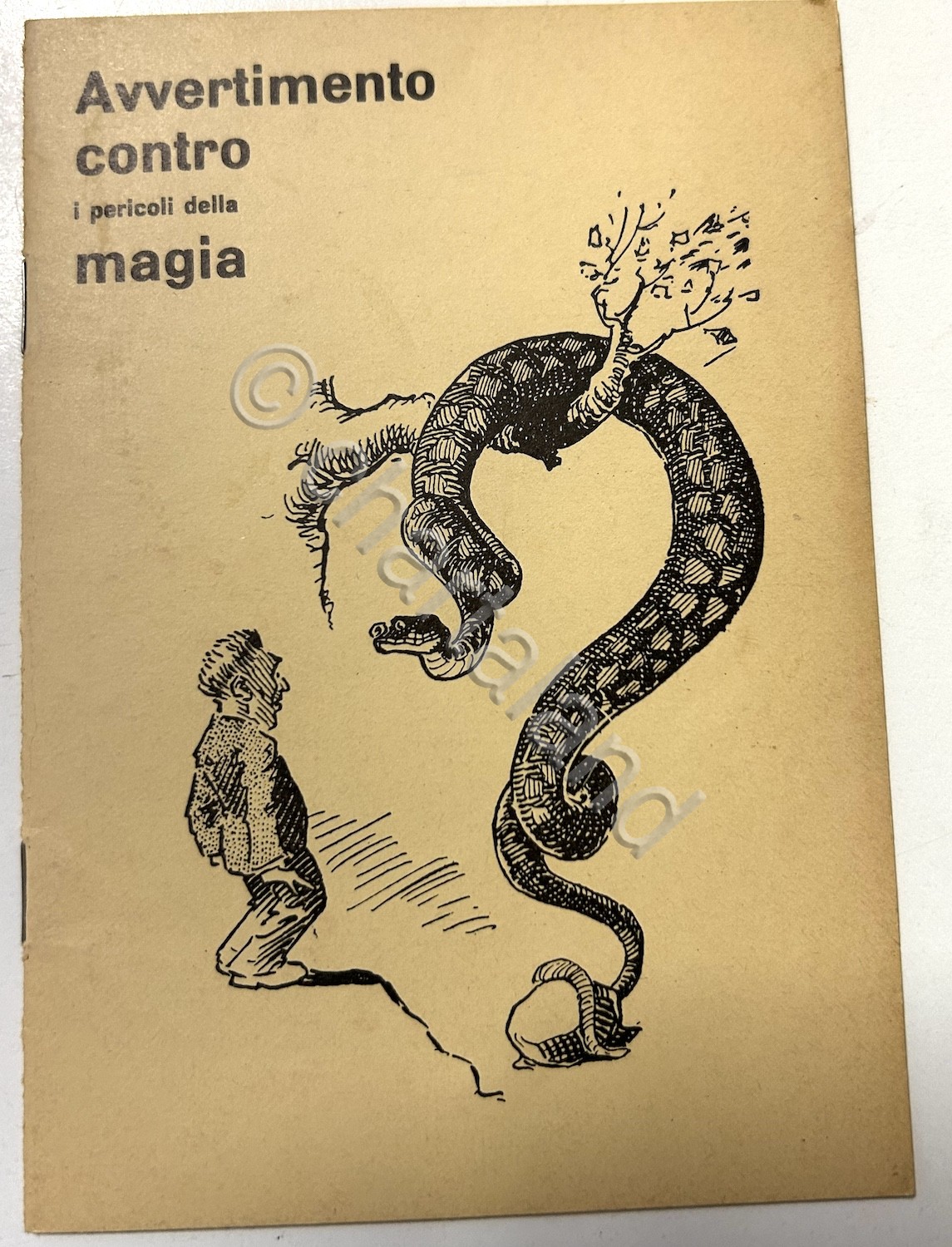 Avvertimento contro i pericoli della magia - anni '80