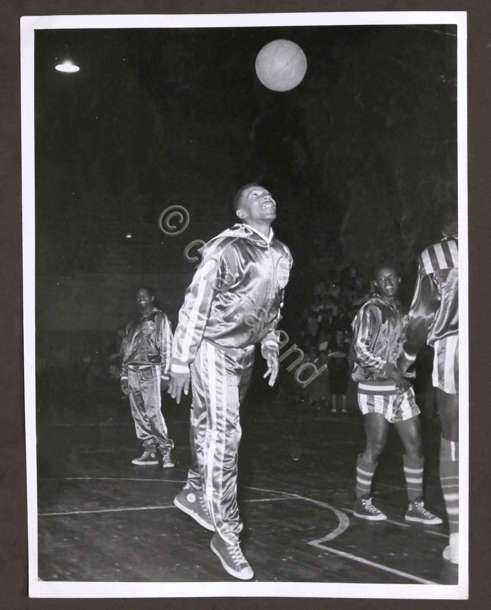 Basket - Fotografia originale Harlem Globetrotters - pre-partita - anni …