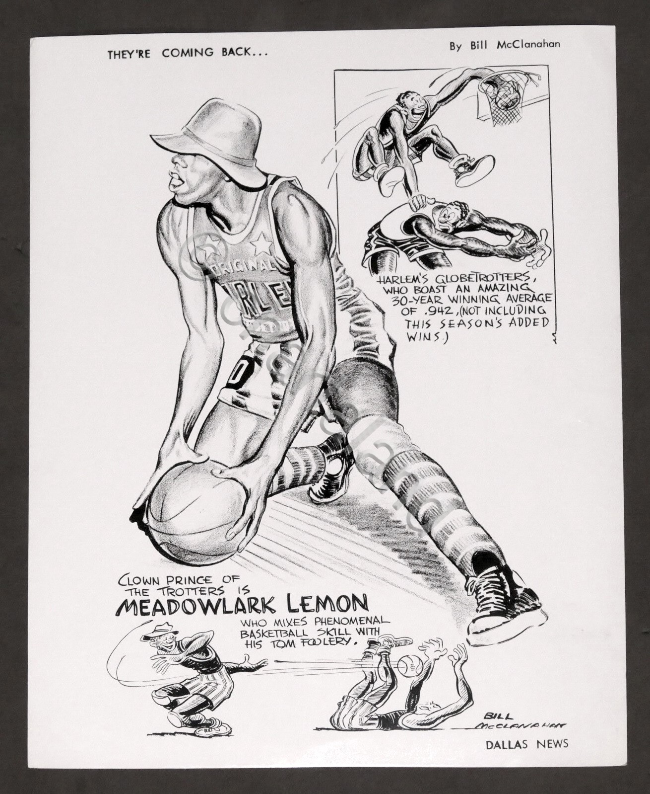 Basket - Harlem Globetrotters - Fotografia - Volantino - anni …