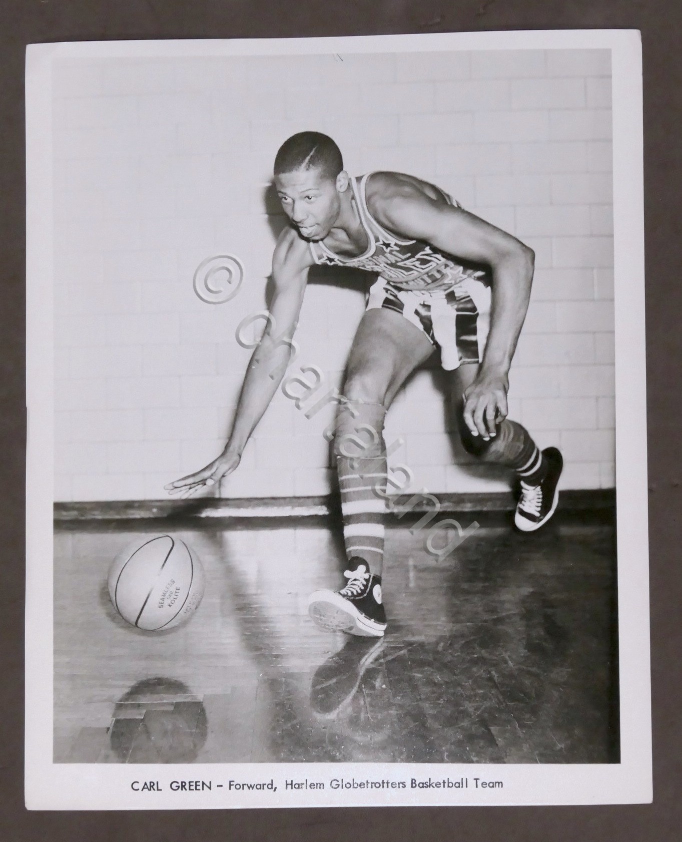 Basket - Harlem Globetrotters - Fotografia giocatore Carl Green - …