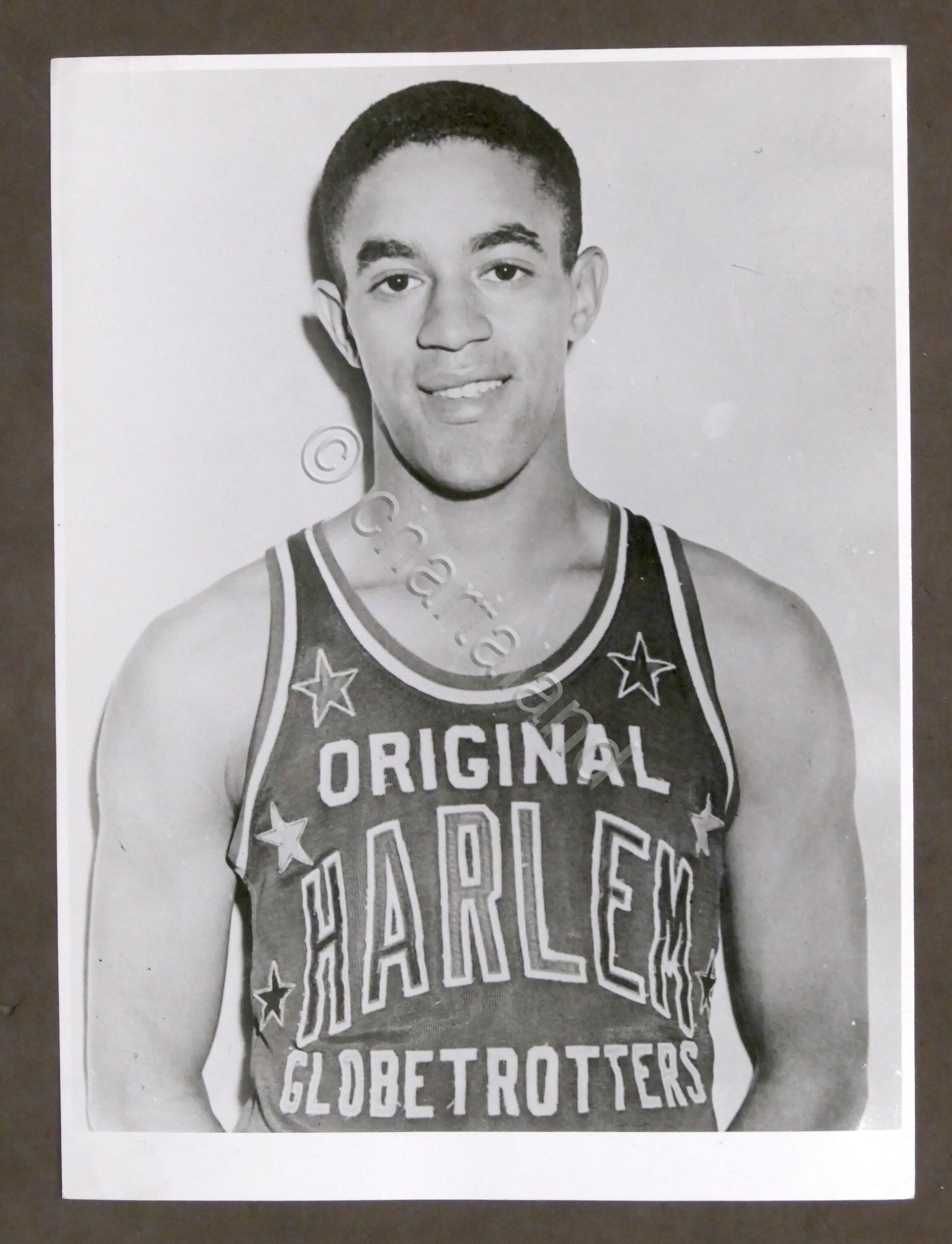 Basket - Harlem Globetrotters - Fotografia giocatore Charles Holton - …
