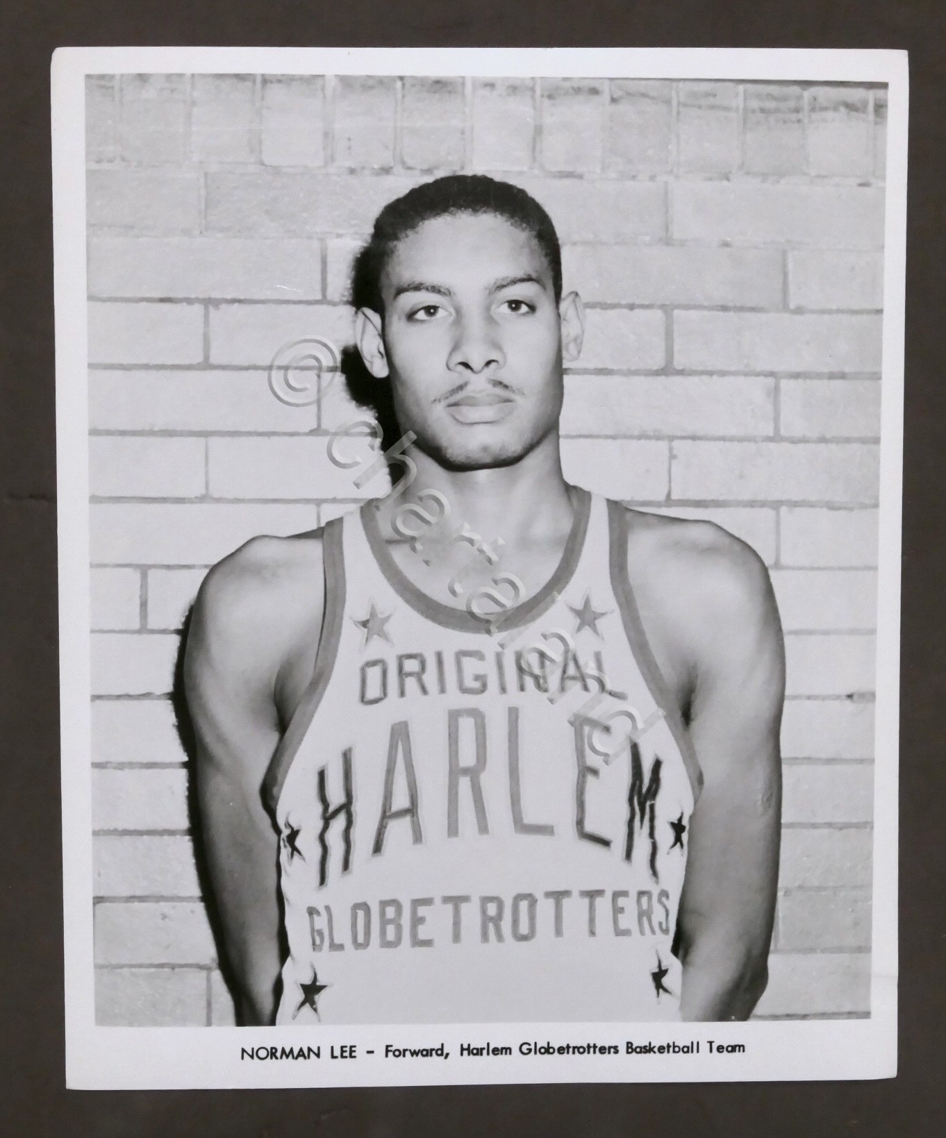 Basket - Harlem Globetrotters - Fotografia giocatore Norman Lee - …
