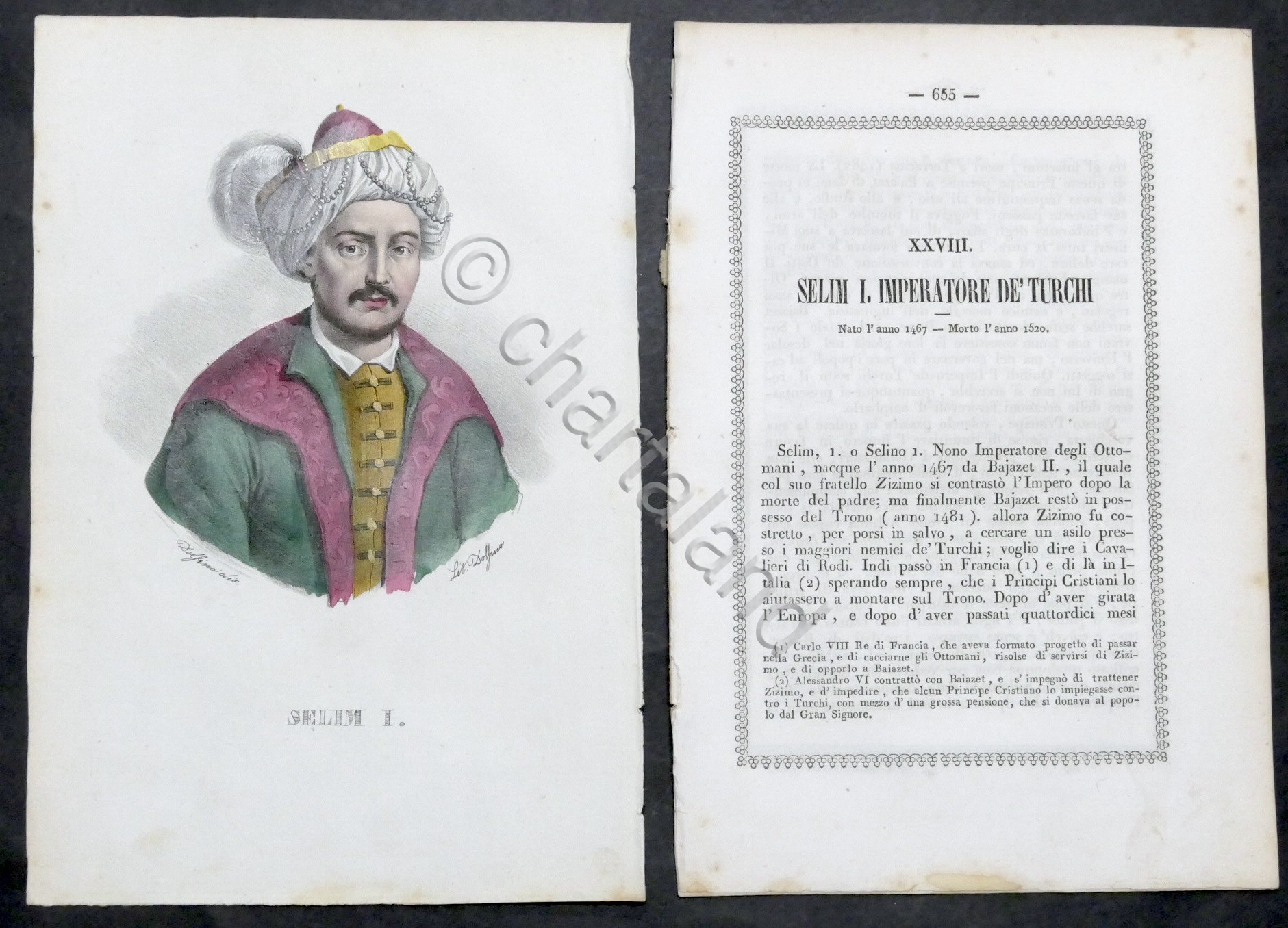 Biografia e stampa di Selim I Imperatore dei Turchi - …