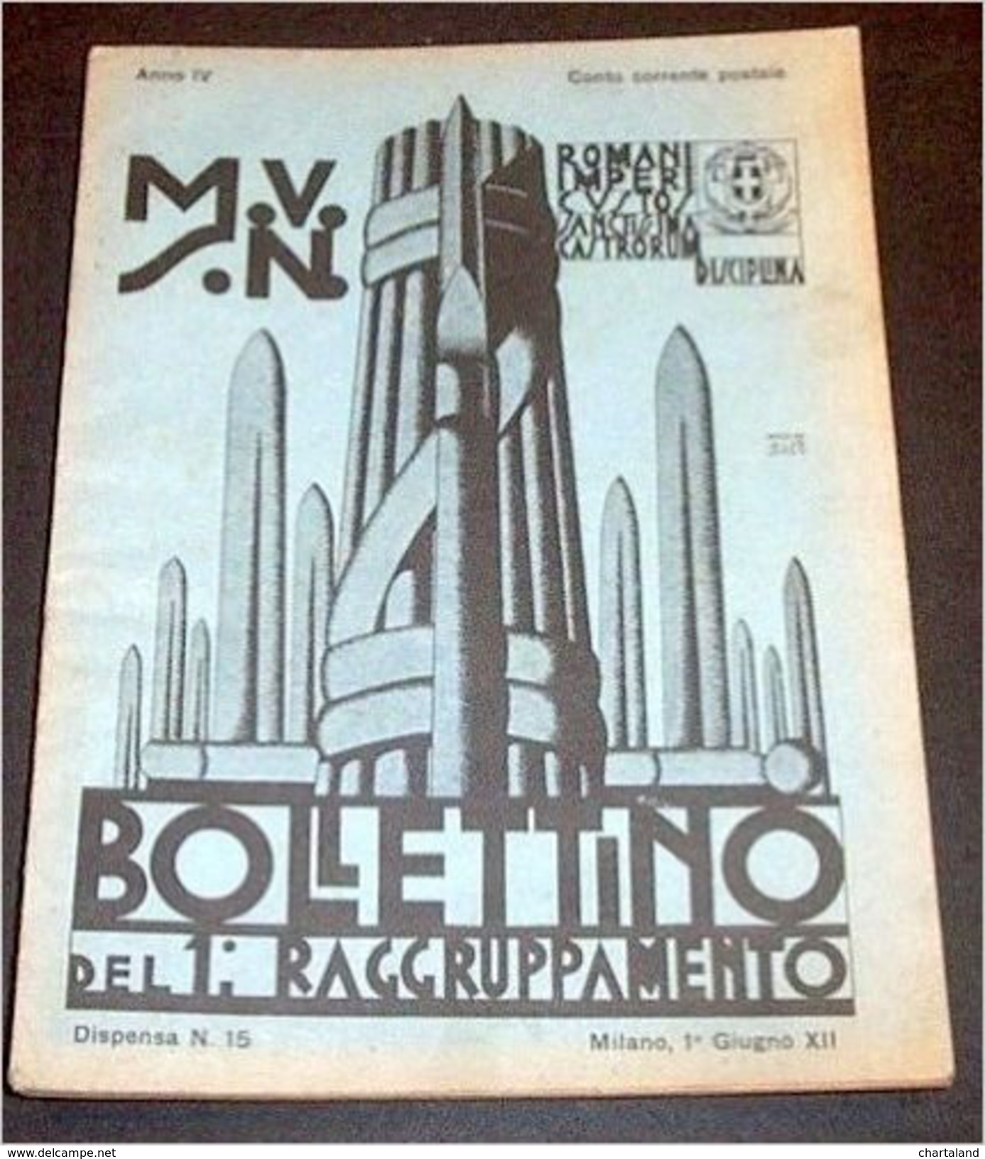 Bollettino MVSN 1° Raggruppamento Camicie Nere - N. 15 - …