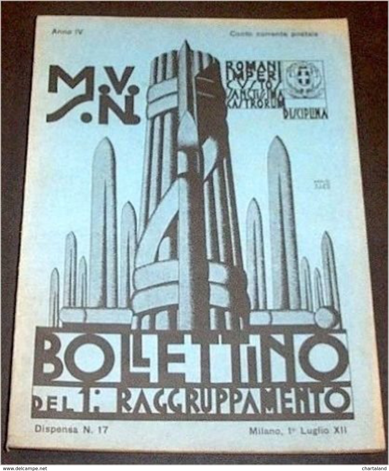 Bollettino MVSN 1° Raggruppamento Camicie Nere - N. 17 - …