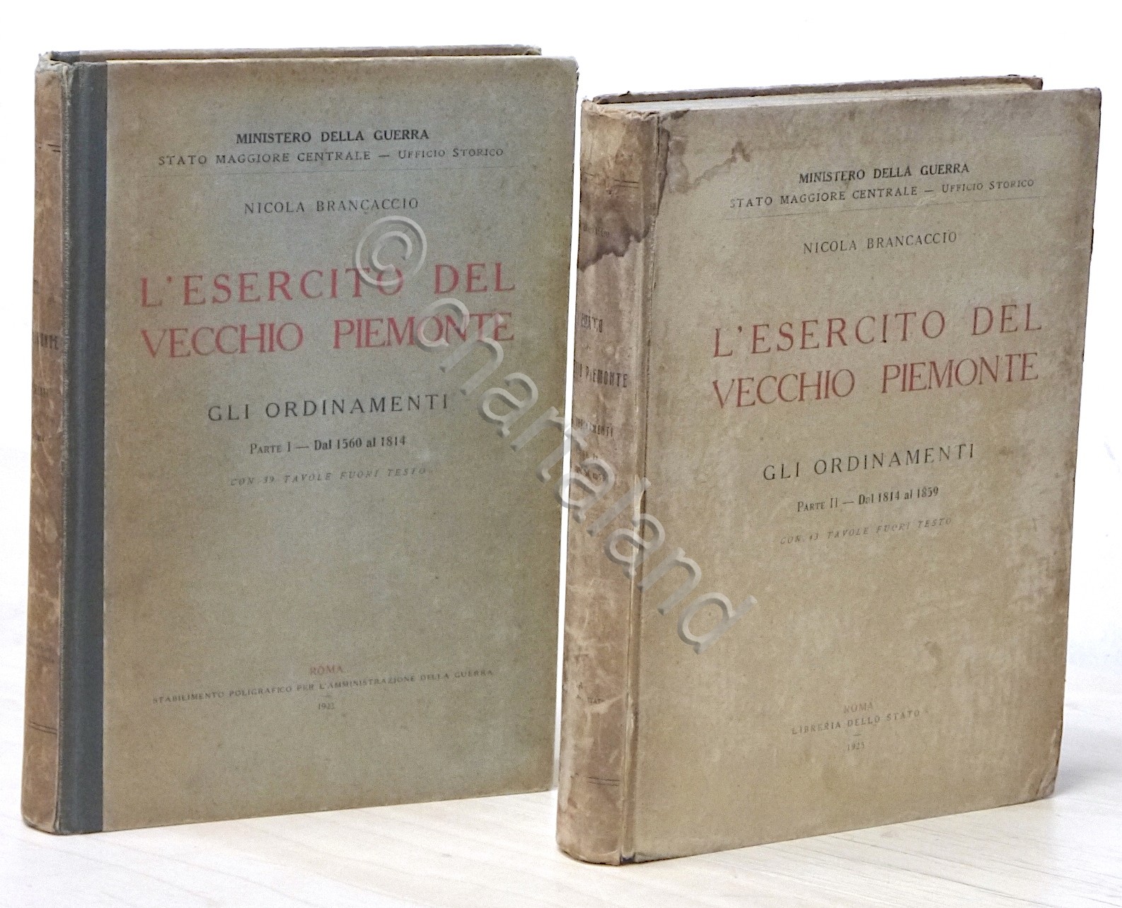 Brancaccio - L'Esercito vecchio Piemonte Gli Ordinamenti - 1923 Opera …