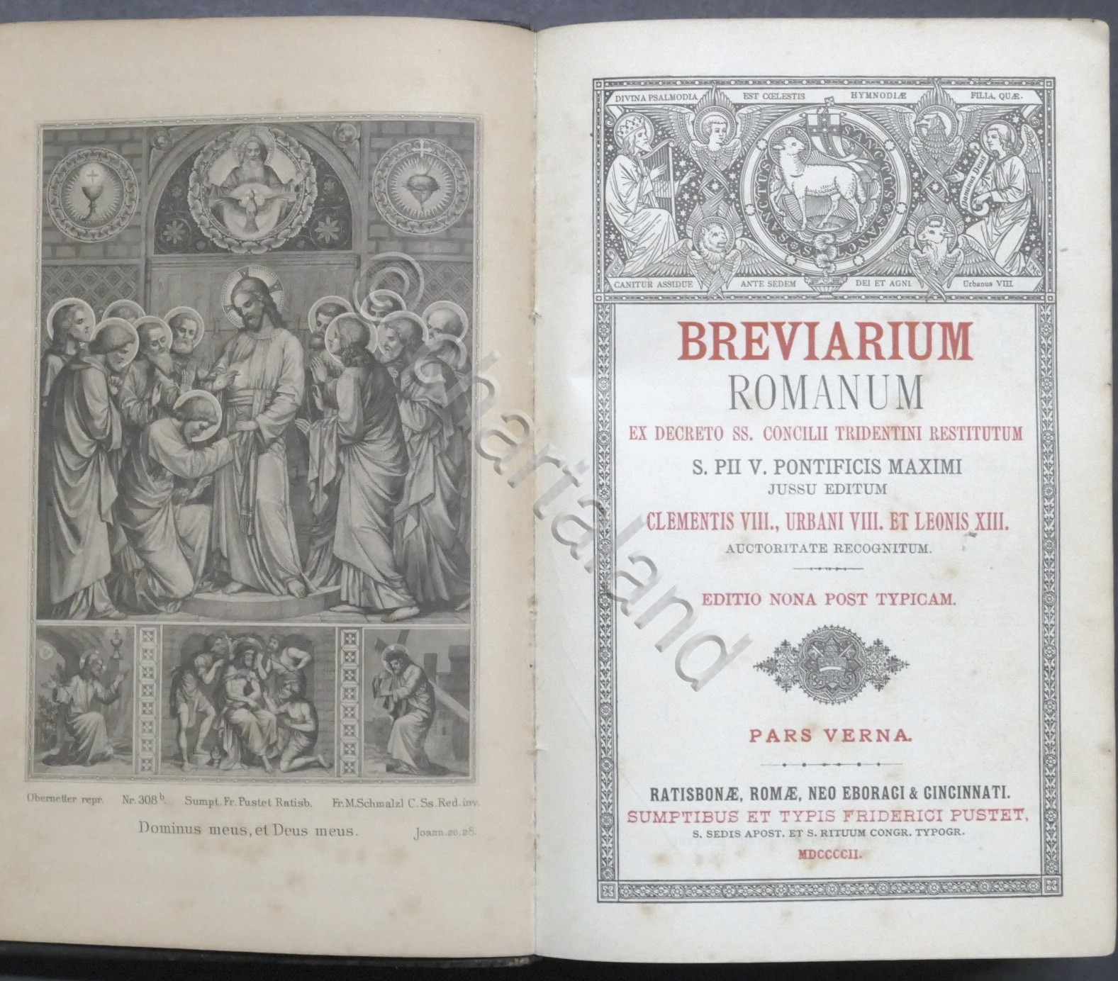 Breviarium Romanum ex Decreto SS. Concilii Tridentini - Pars Verna …