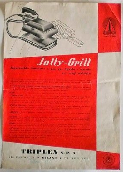 Brochure - Jolly-Grill - Apparecchio domestico a gas, gas liquido …