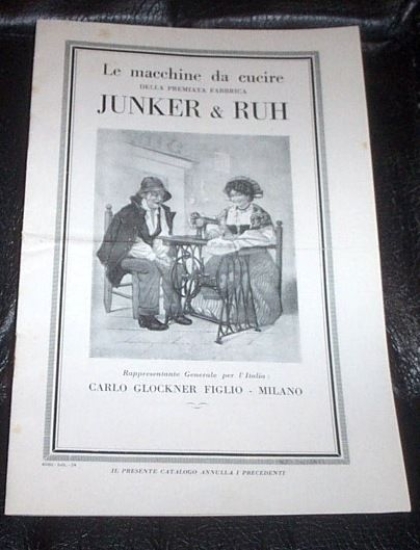 Brochure - Le macchine da cucire Junker & Ruh