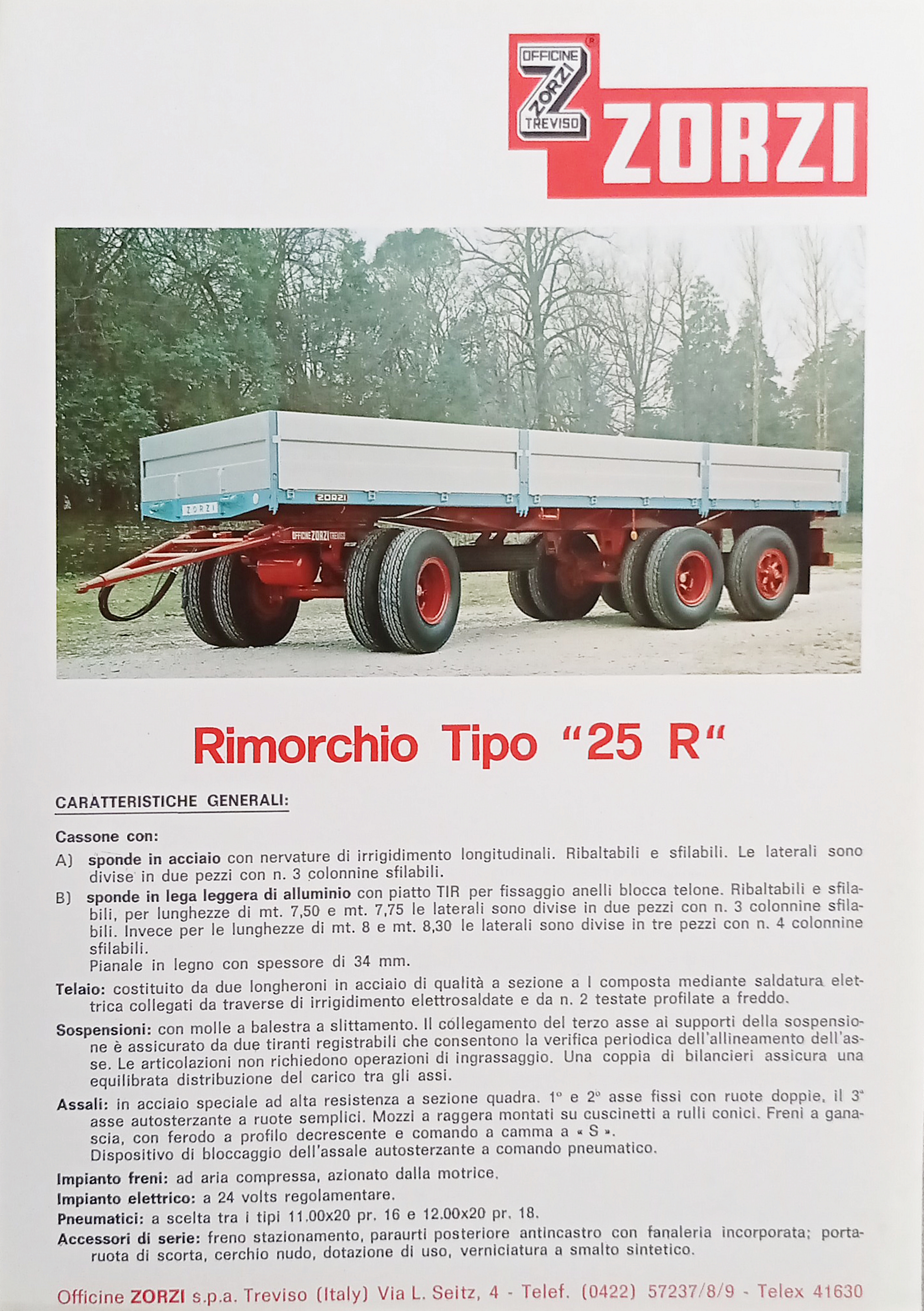 Brochure - Officine Treviso ZORZI - Rimorchio Tipo 25 R …