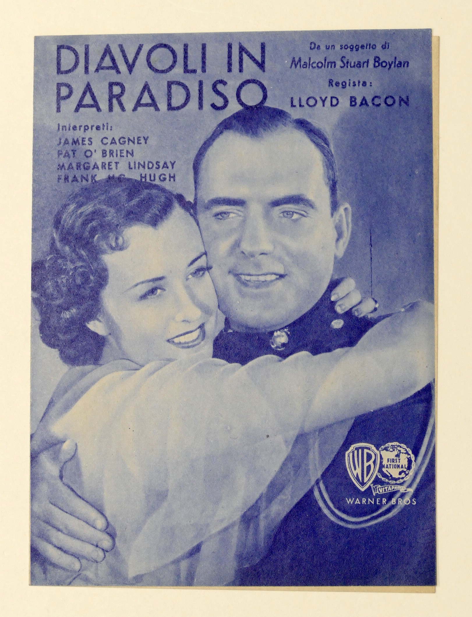 Brochure cinema film - Diavoli in Paradiso di Lloyd Bacon …