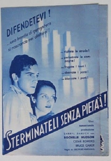 Brochure cinema Savoia film - Sterminateli senza pietà - 1929