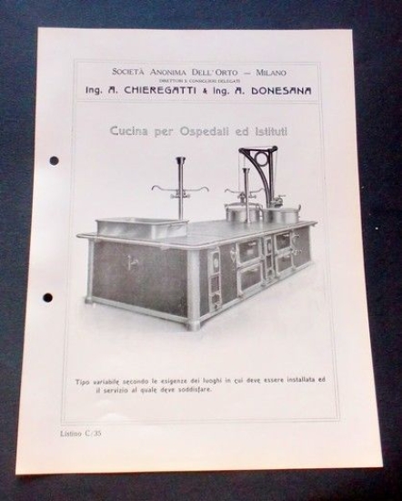 Brochure Cucina - Chieregatti - Cucina per Ospedali ed Istituti