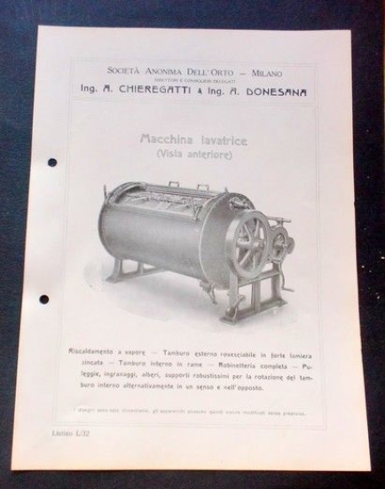 Brochure Cucina - Chieregatti - Macchina lavatrice (Vista anteriore)