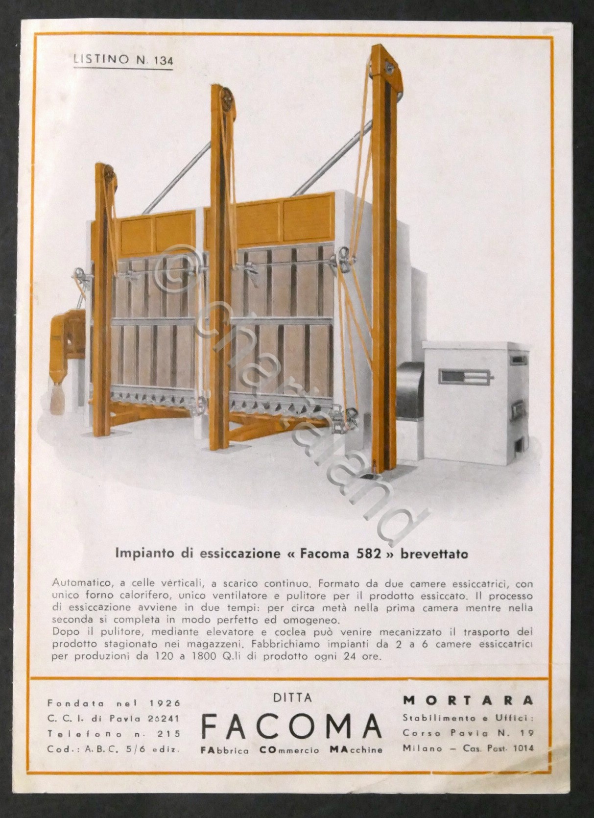 Brochure Ditta Facoma - Impianti di essicazione per riso, cereali …