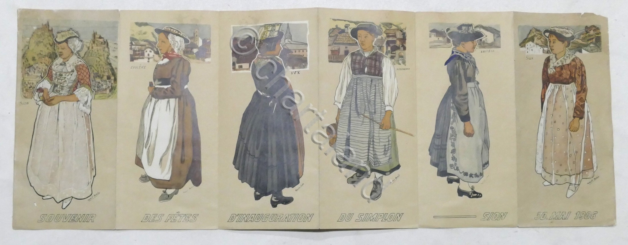 Brochure souvenir festa d'inaugurazione del Traforo del Sempione - 1906