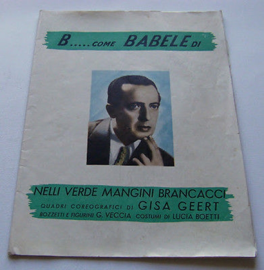Brochure Spettacolo Rivista - B...come Babele - Nino Taranto Bella …