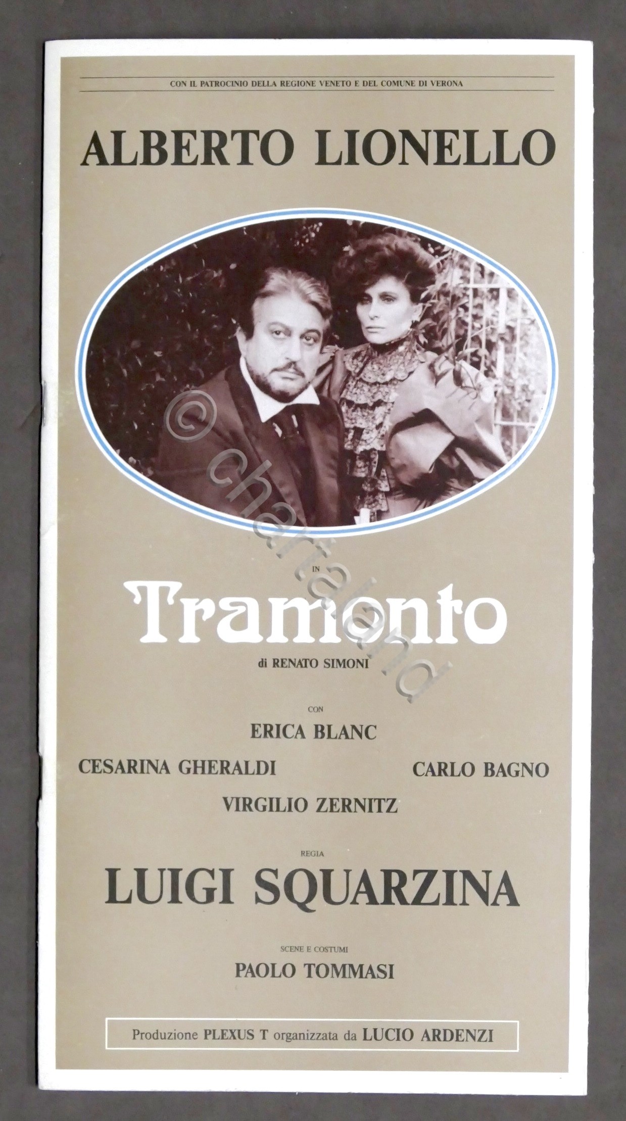 Brochure Teatro - Tramonto - Alberto Lionello - Erica Blanc …