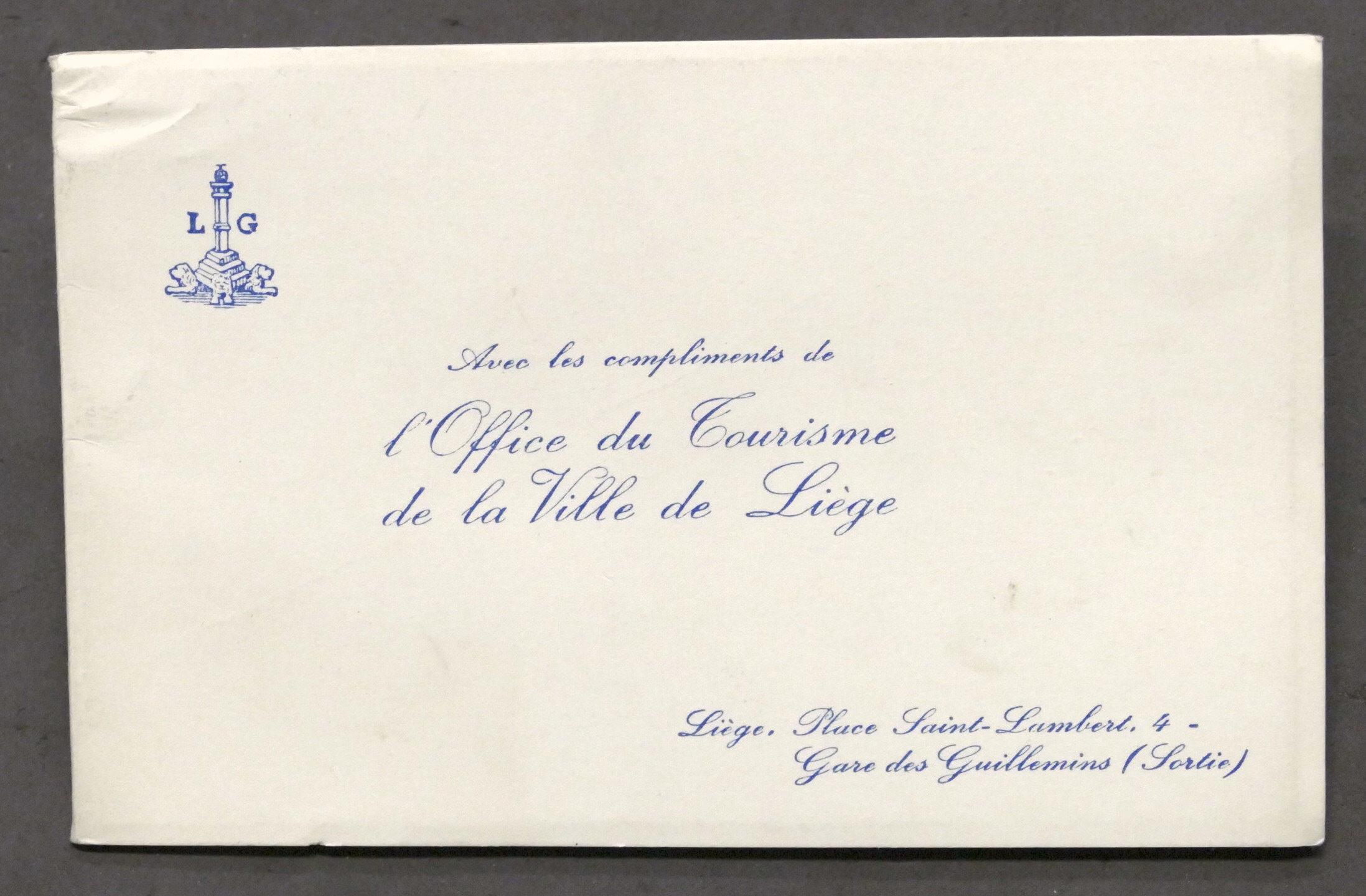 Brochure Ville de Liege - Città di Liegi - Belgio …