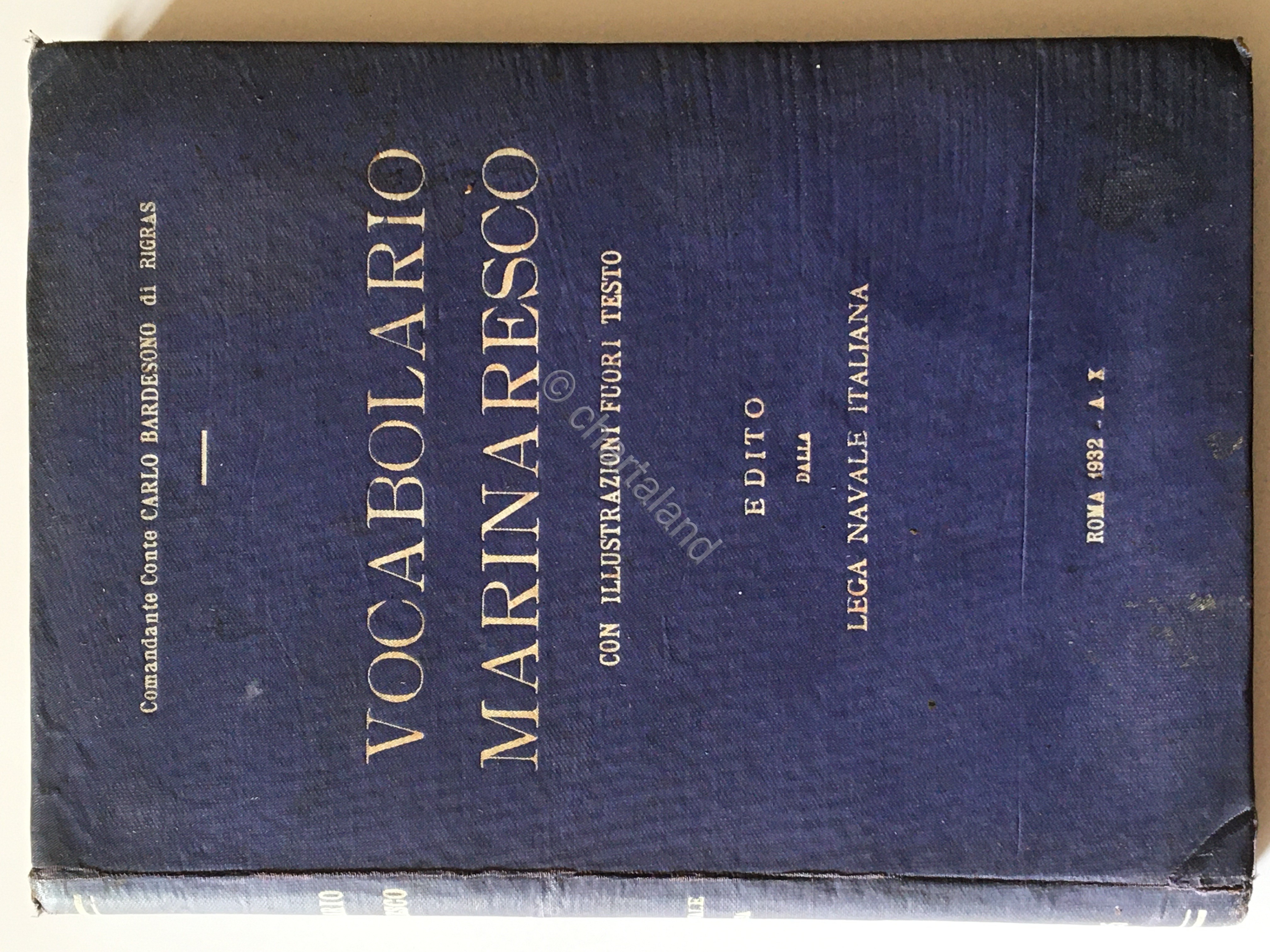 C. Badersono di Rigras - Vocabolario marinaresco - 1932
