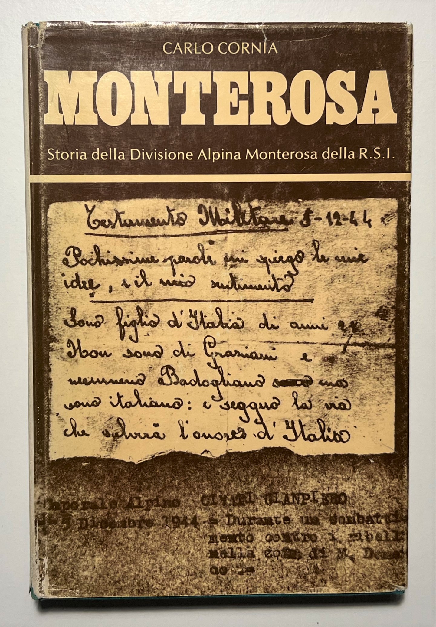 C. Cornia - Monterosa: Storia della Divisione Alpina Monterosa della …