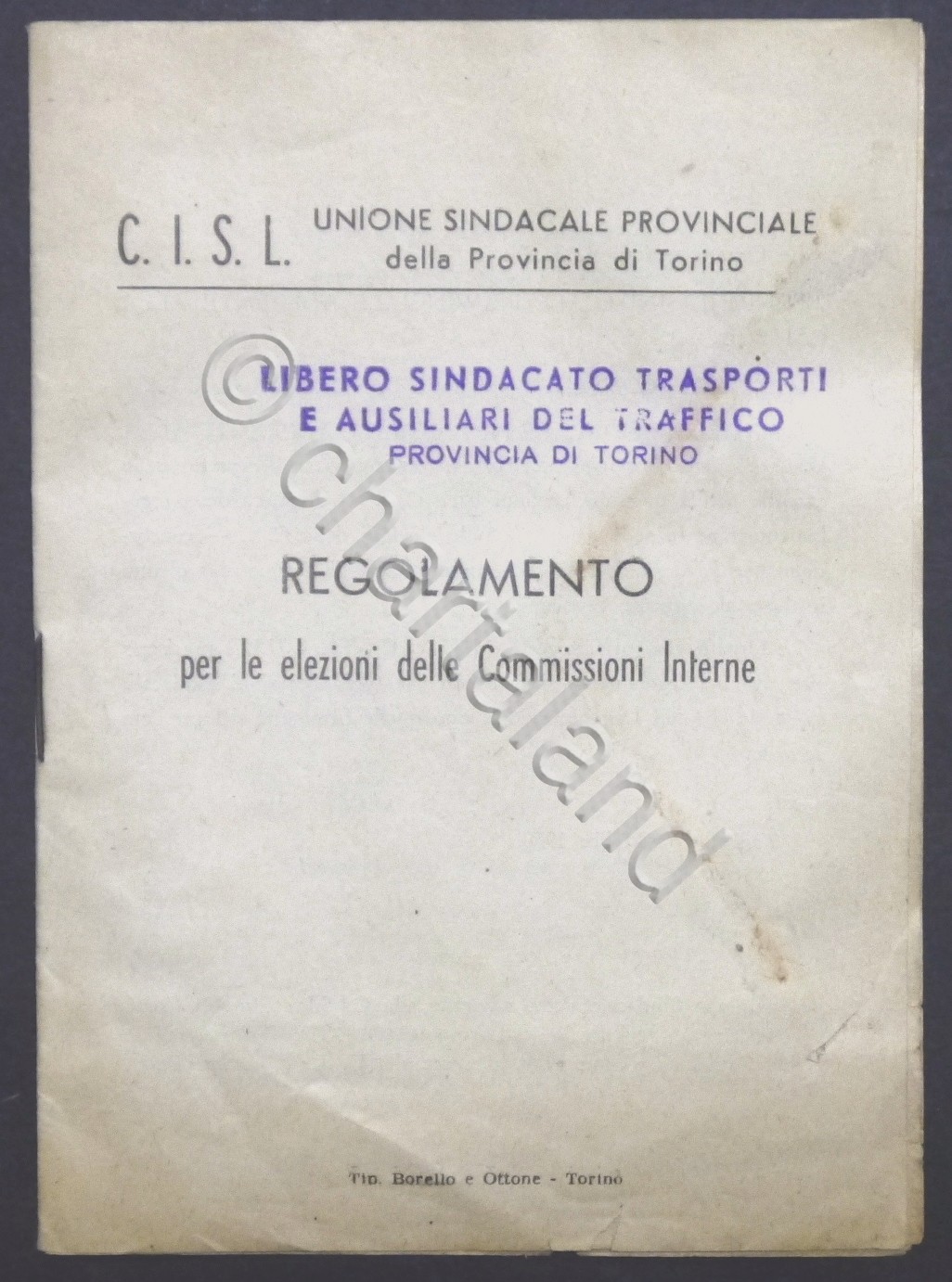 C.I.S.L. Prov. Torino - Regolamento elezioni delle Commissioni Interne - …