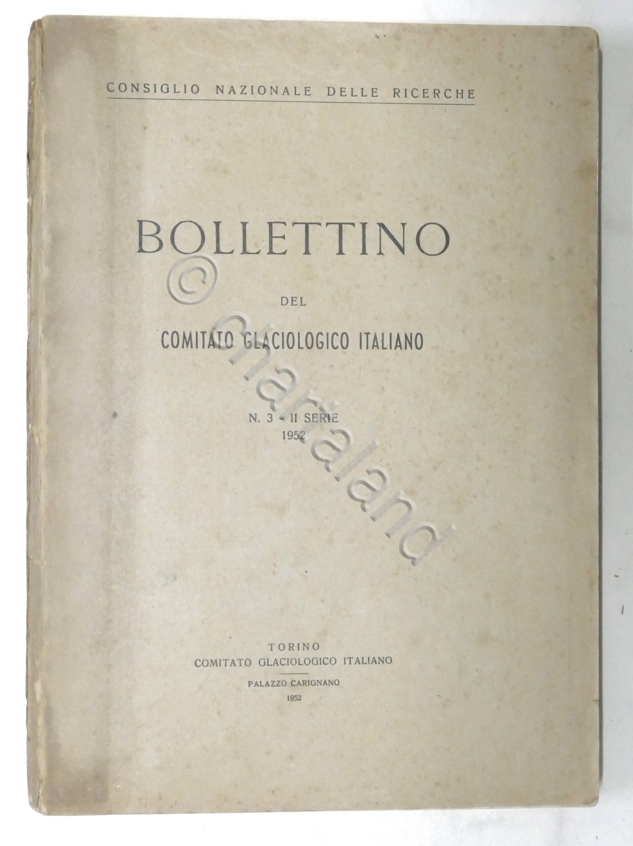 C.N.R. - Bollettino del Comitato Glaciologico Italiano - N. 3 …