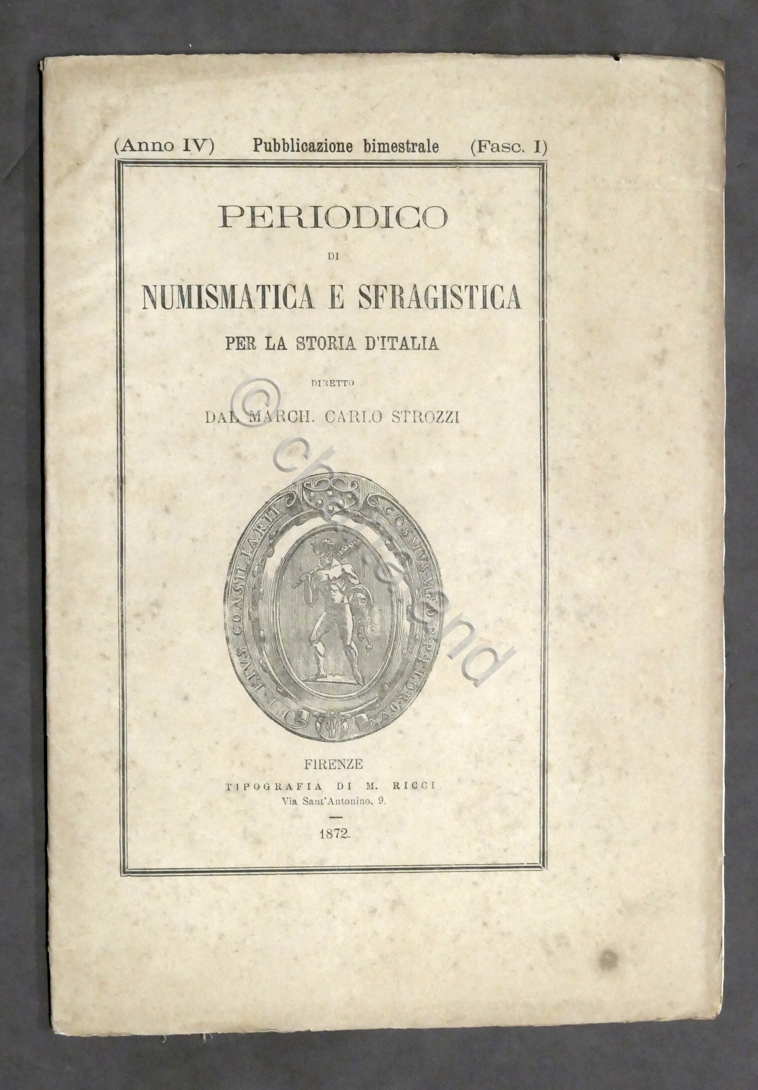 C. Strozzi - Periodico di Numismatica e Sfragistica - Anno …