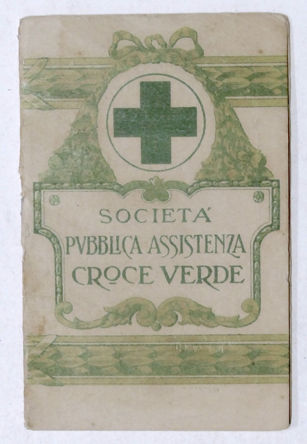 Calendario 1917 - Società Pubblica Assistenza Croce Verde