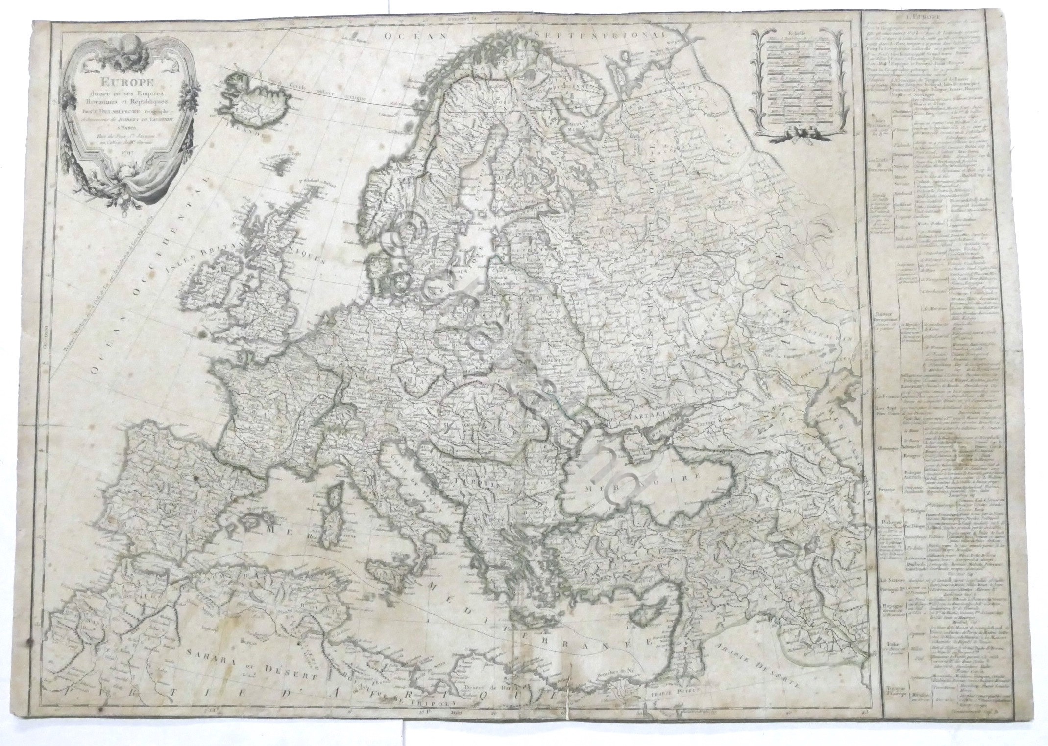 Carta Geografica - Europe divisée en ses Empires, Royaumes et …