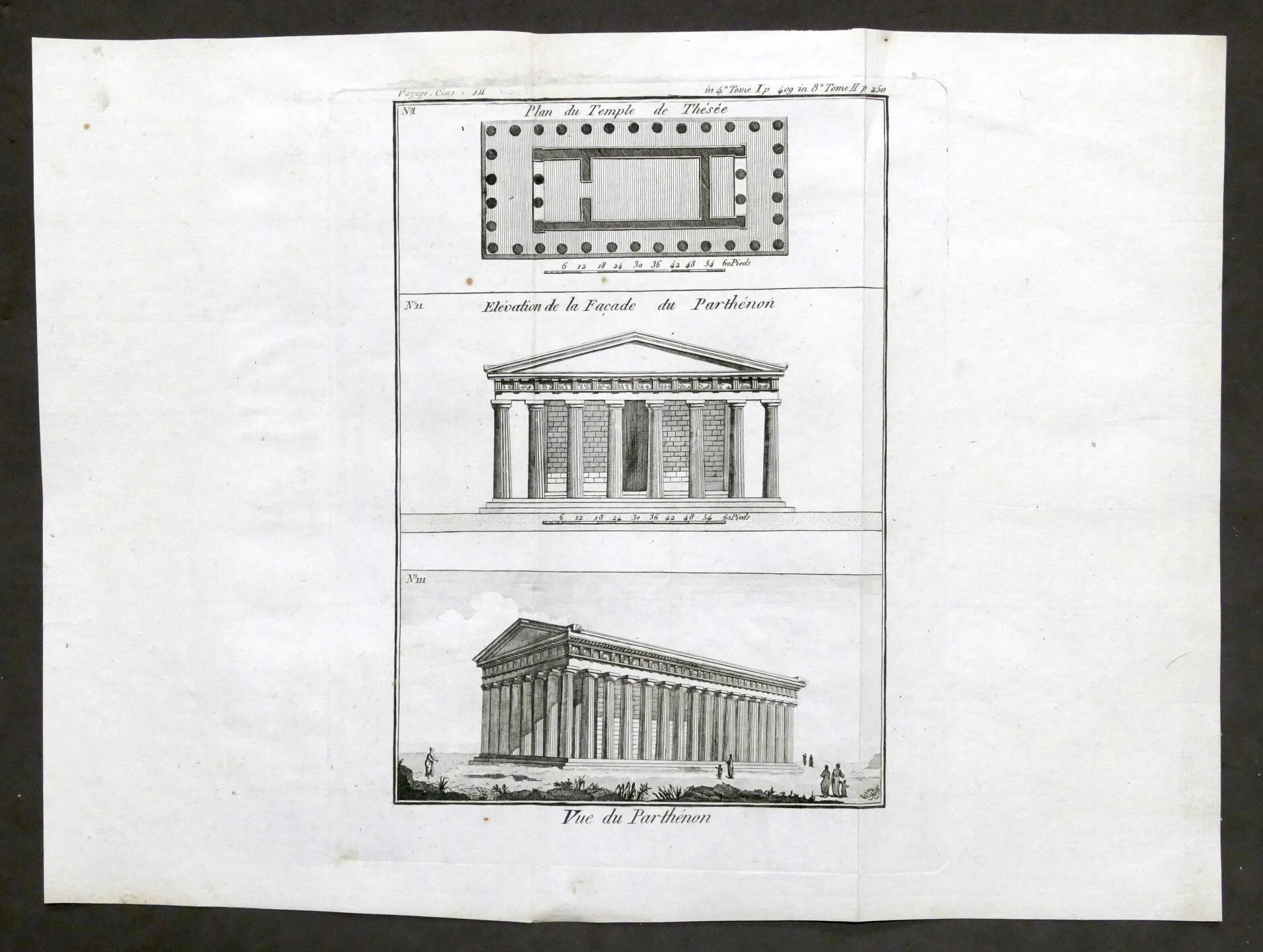 Carta Grecia Atene - Plan du Temple de Thesée / …