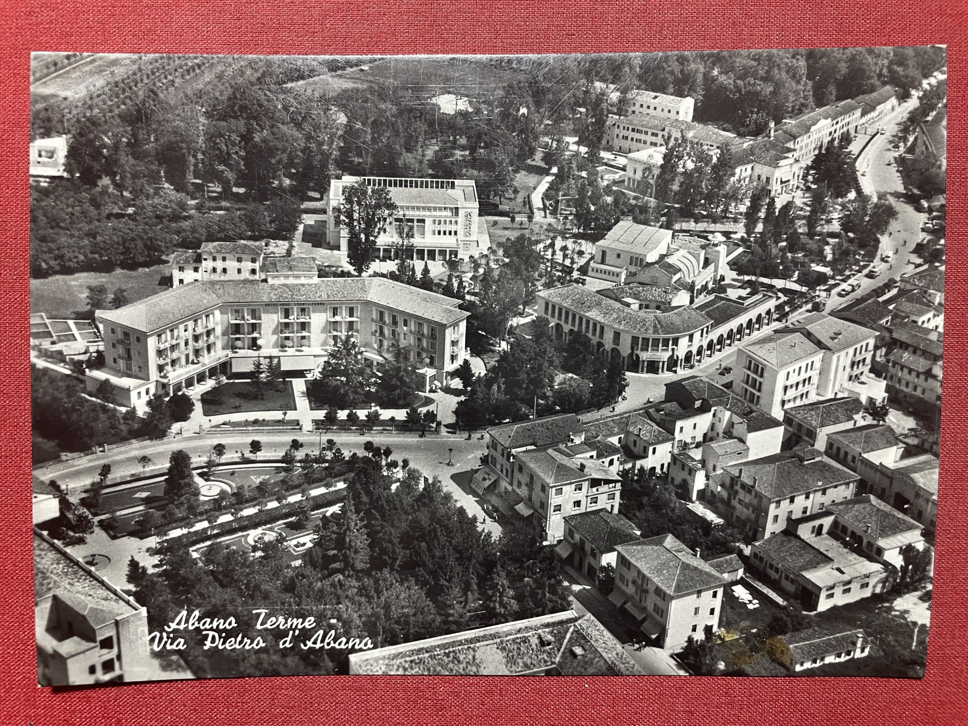 Cartolina - Abano Terme ( Padova ) - Via Pietro …