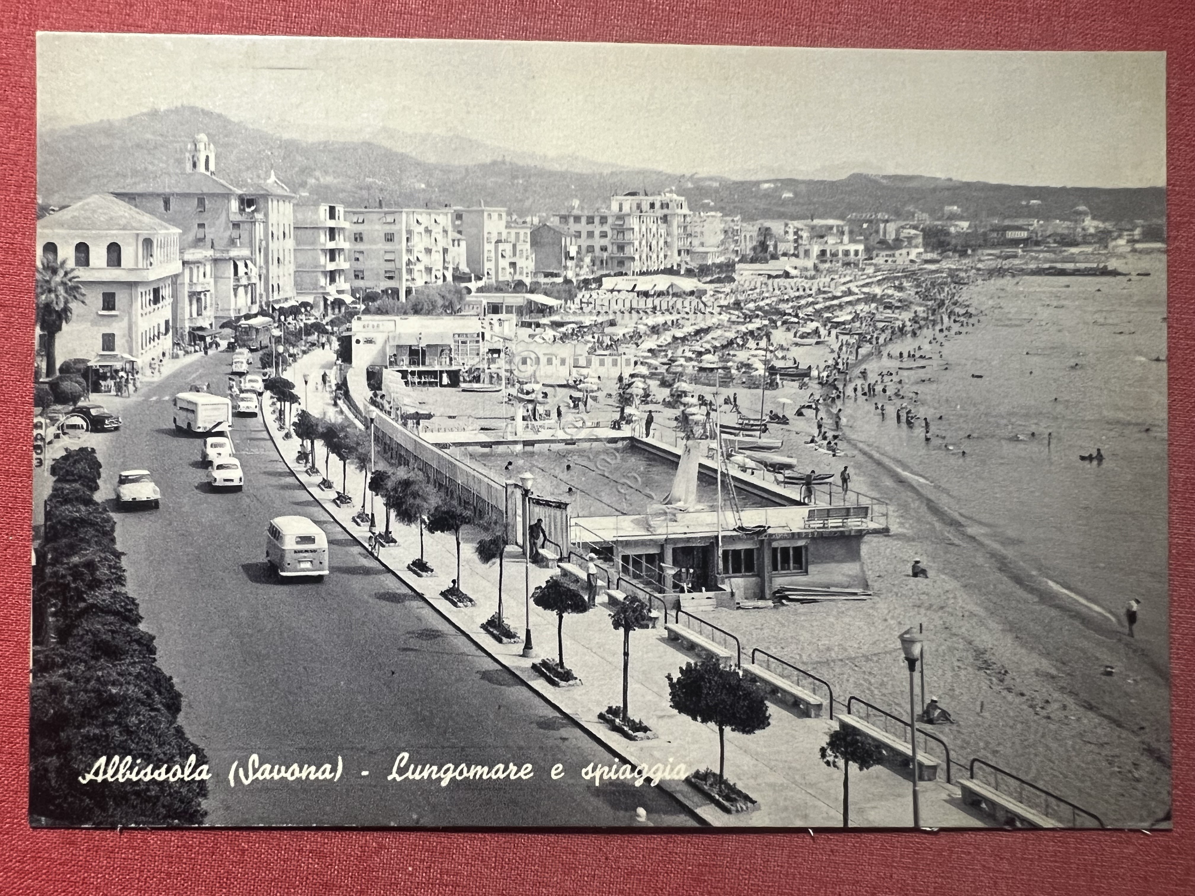 Cartolina - Albissola ( Savona ) - Lungomare e Spiaggia …