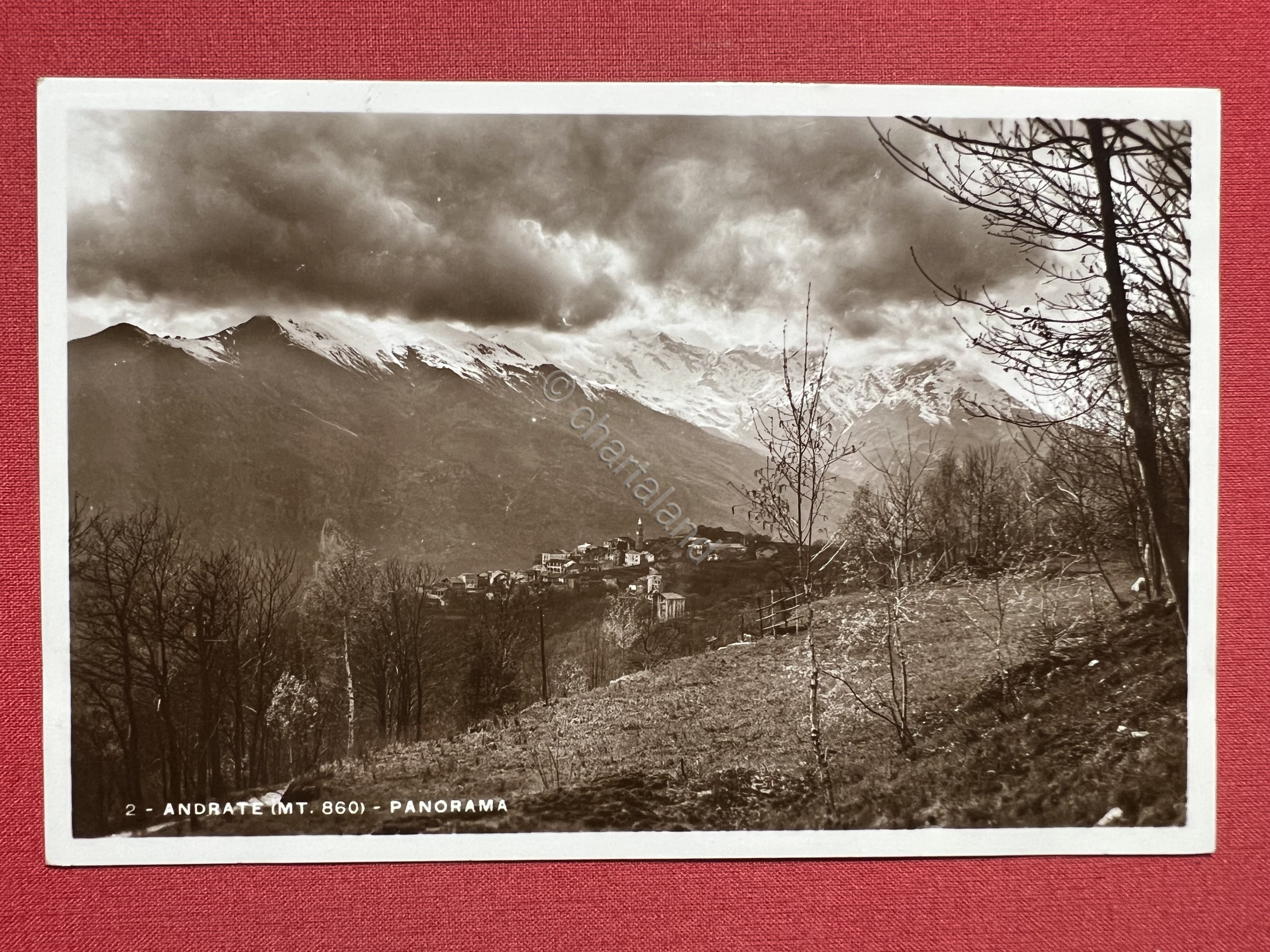 Cartolina - Andrate (Torino) - Panorama - 1940 ca.