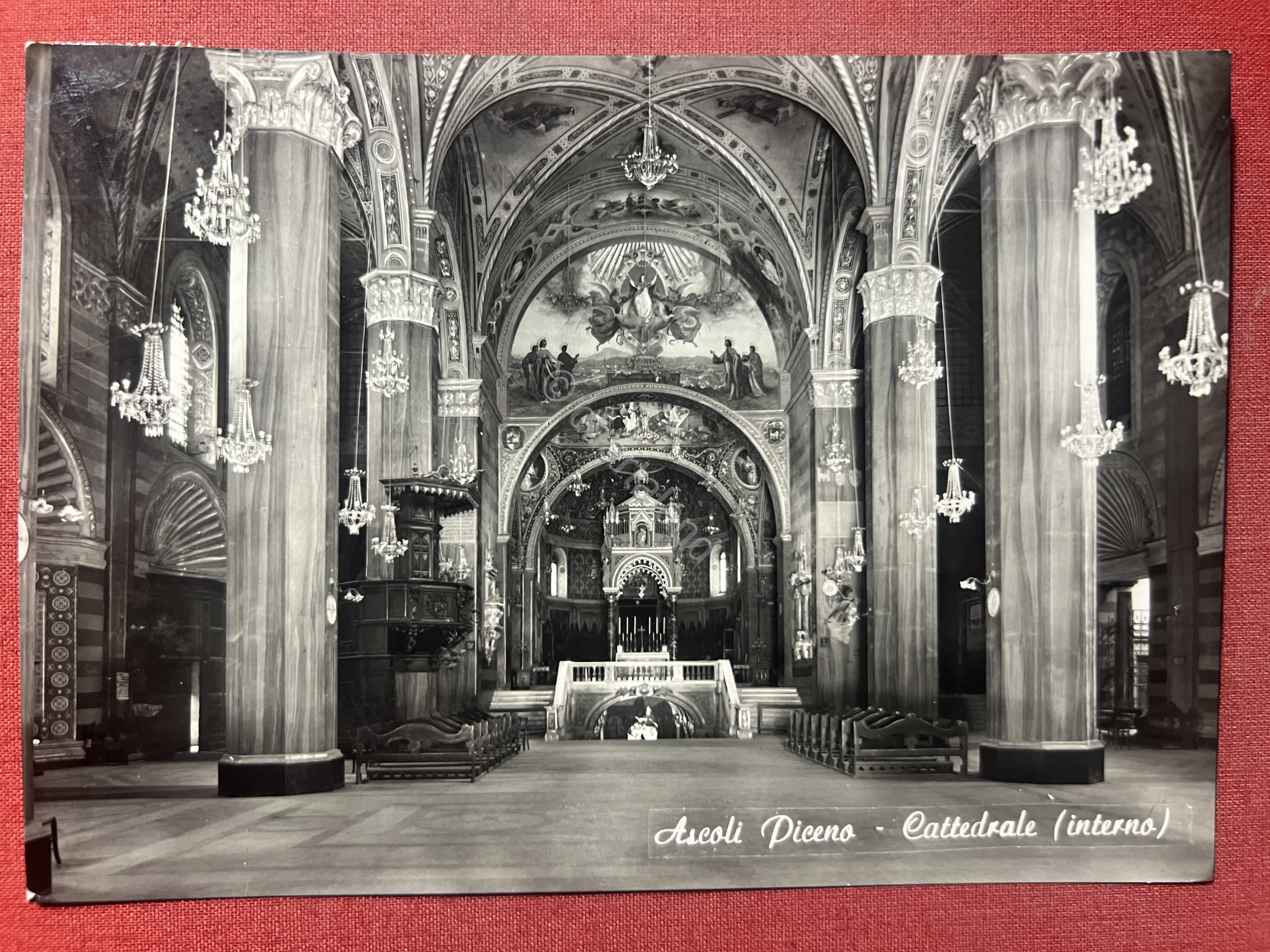 Cartolina - Ascoli Piceno - Cattedrale ( Interno ) - …