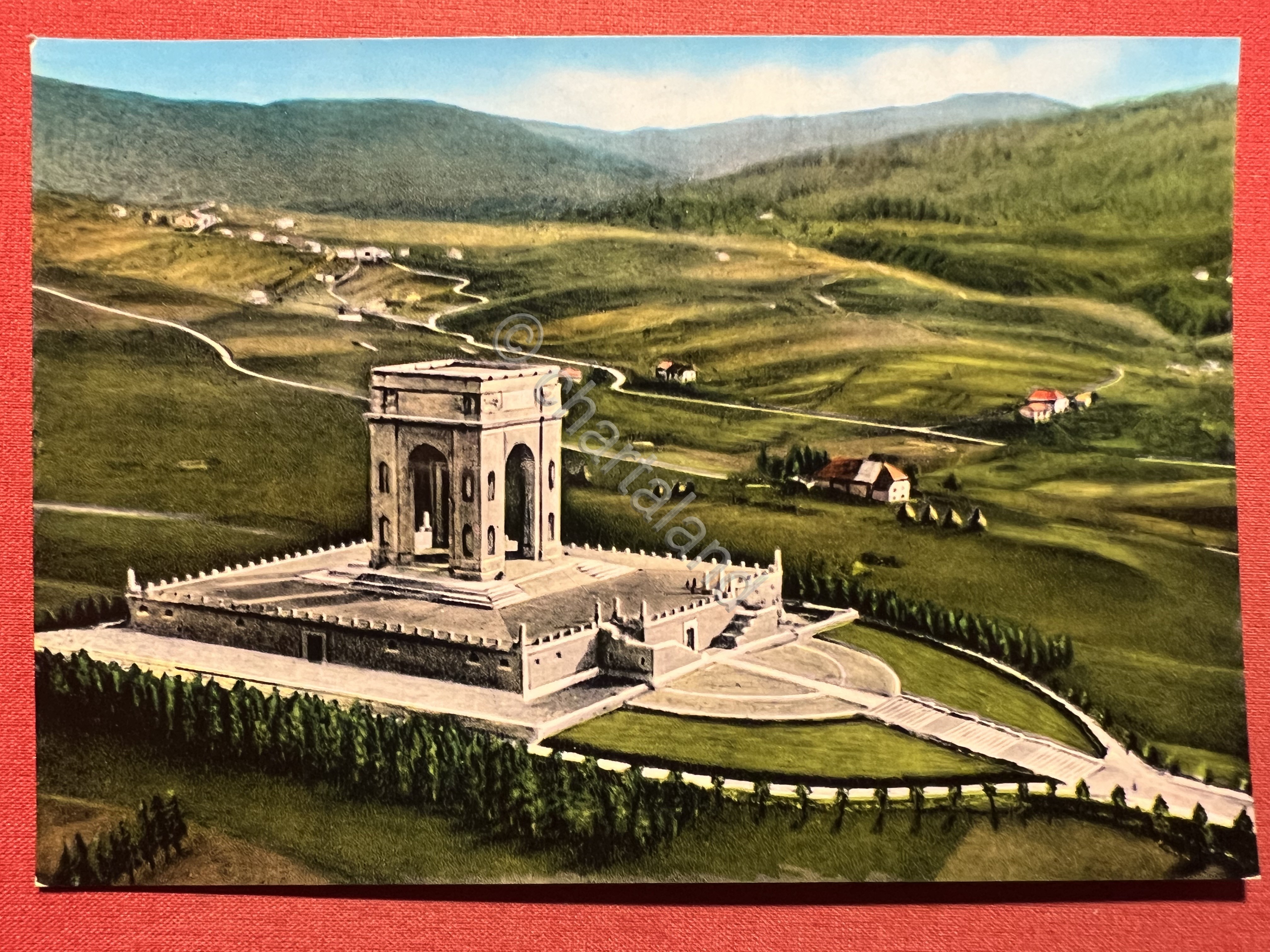 Cartolina - Asiago - Sacrario Militare - Veduta aerea - …