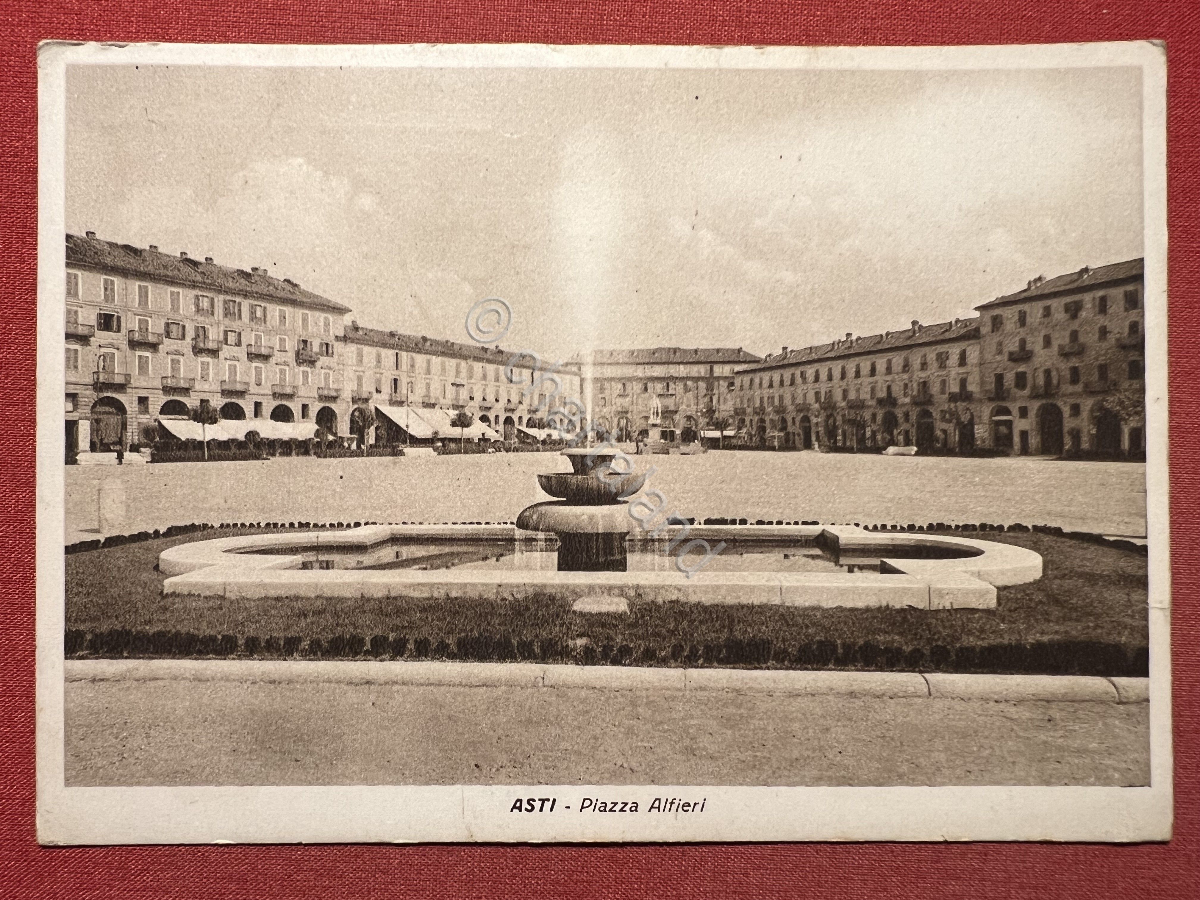 Cartolina - Asti - Piazza Alfieri - 1941